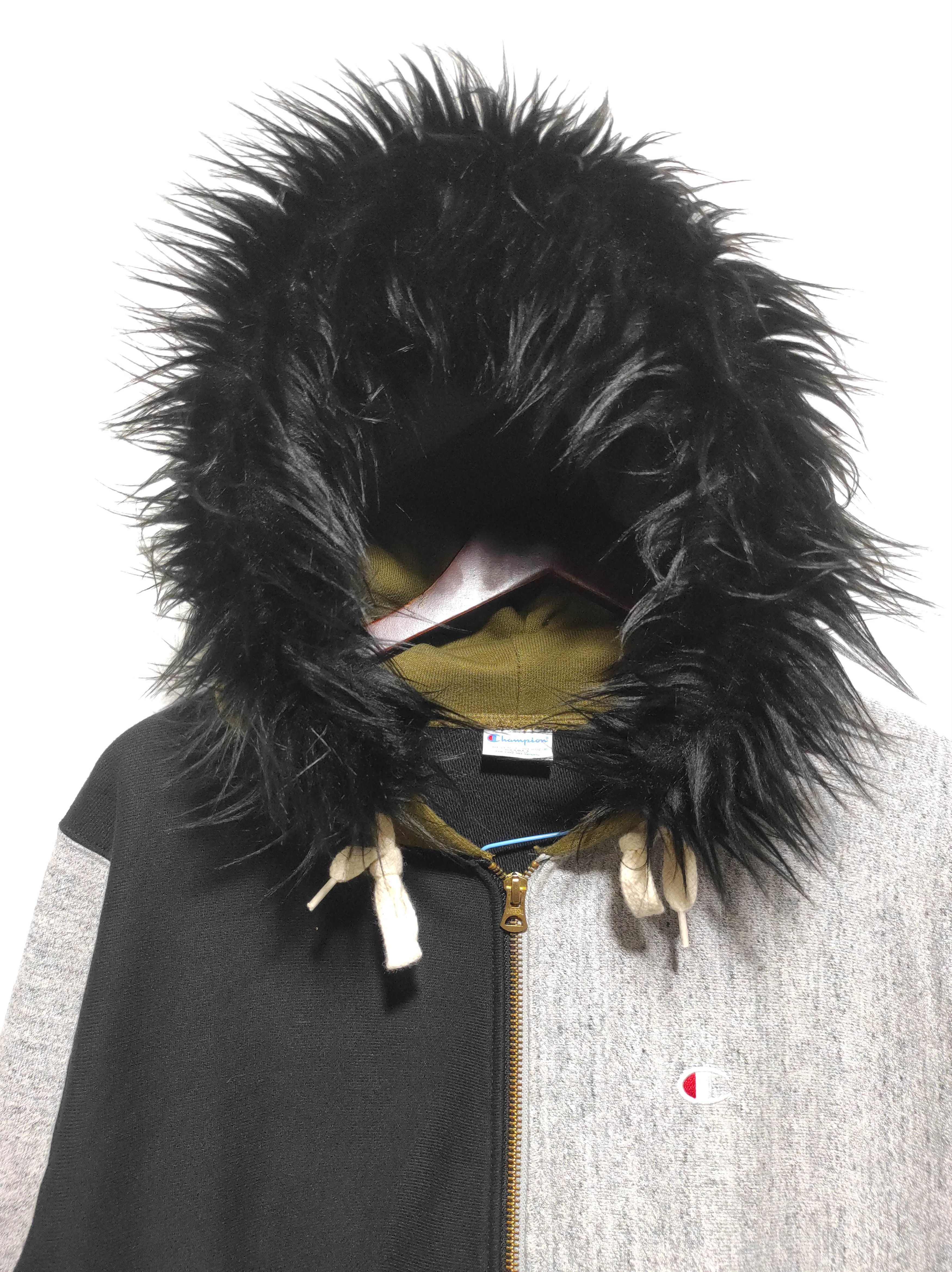 Hysteric Glamour Champion Patchwork Double Zip Fur Hoodie LGB style Size US S / EU 44-46 / 1 - 4 Thumbnail