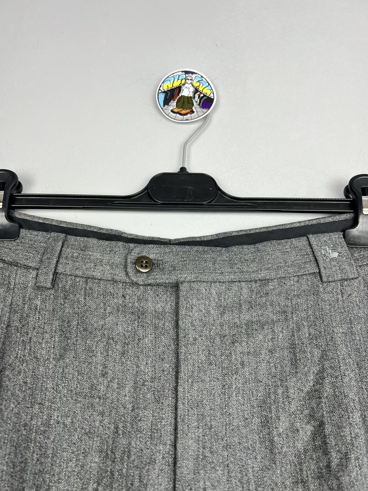 Burberry × Vintage Burberry Loose Casual Wool Pants Vintage Size US 36 / EU 52 - 2 Thumbnail