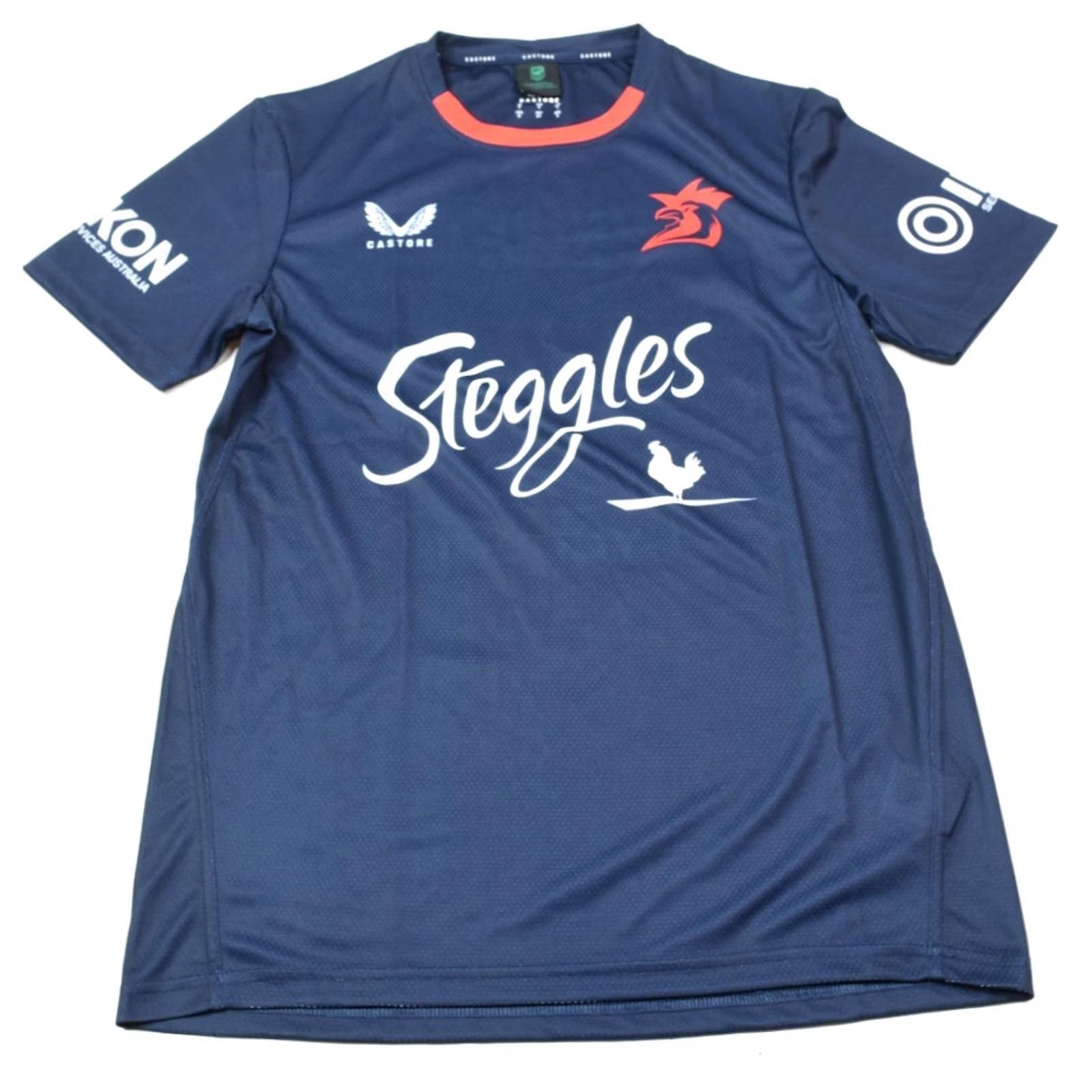 Castore Castore Sydney Roosters Training Shirt Mens Small Blue Short Sleeve Stretch NRL Size US S / EU 44-46 / 1 - 2 Thumbnail