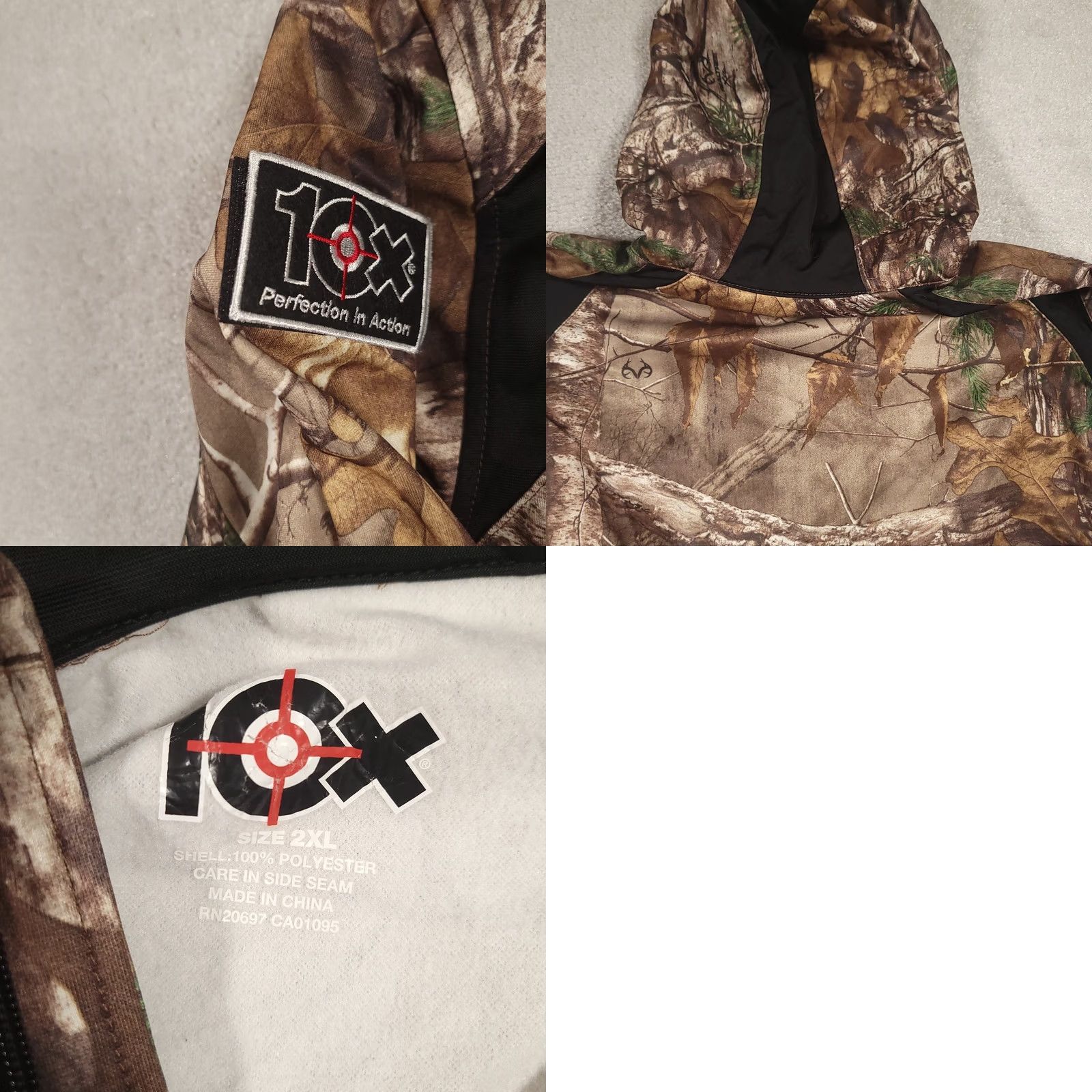 Realtree 10X RealTree Camo Hunting Jacket Men’s 2XL Full Zip Pockets Size US XXL / EU 58 / 5 - 8 Thumbnail