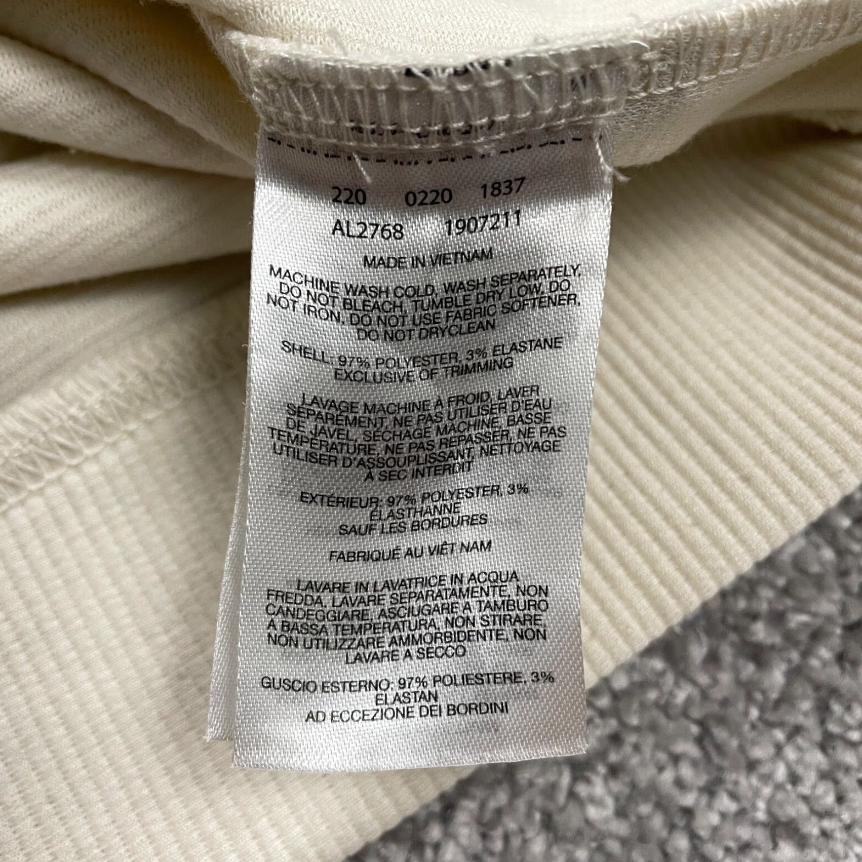 Vintage Columbia Sweater Womens XS Ivory Beige Cowl Neck Long Sleeve Stretch Pullover Size XS / US 0-2 / IT 36-38 - 5 Thumbnail