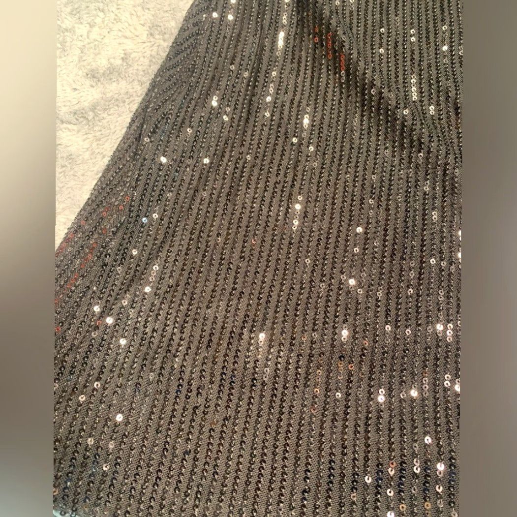 Vintage Motel Rocks Black Sequin Mini Dress L Women Regular Short Size Large Size L / US 10 / IT 46 - 3 Thumbnail