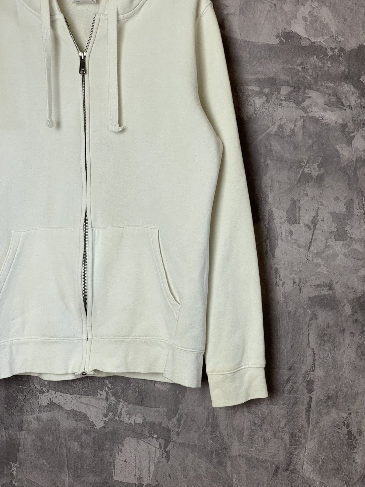 Other 2000's Vintage Russel Athletic white Zipper Hoodie Boxy Y2k Size US XL / EU 56 / 4 - 4 Thumbnail
