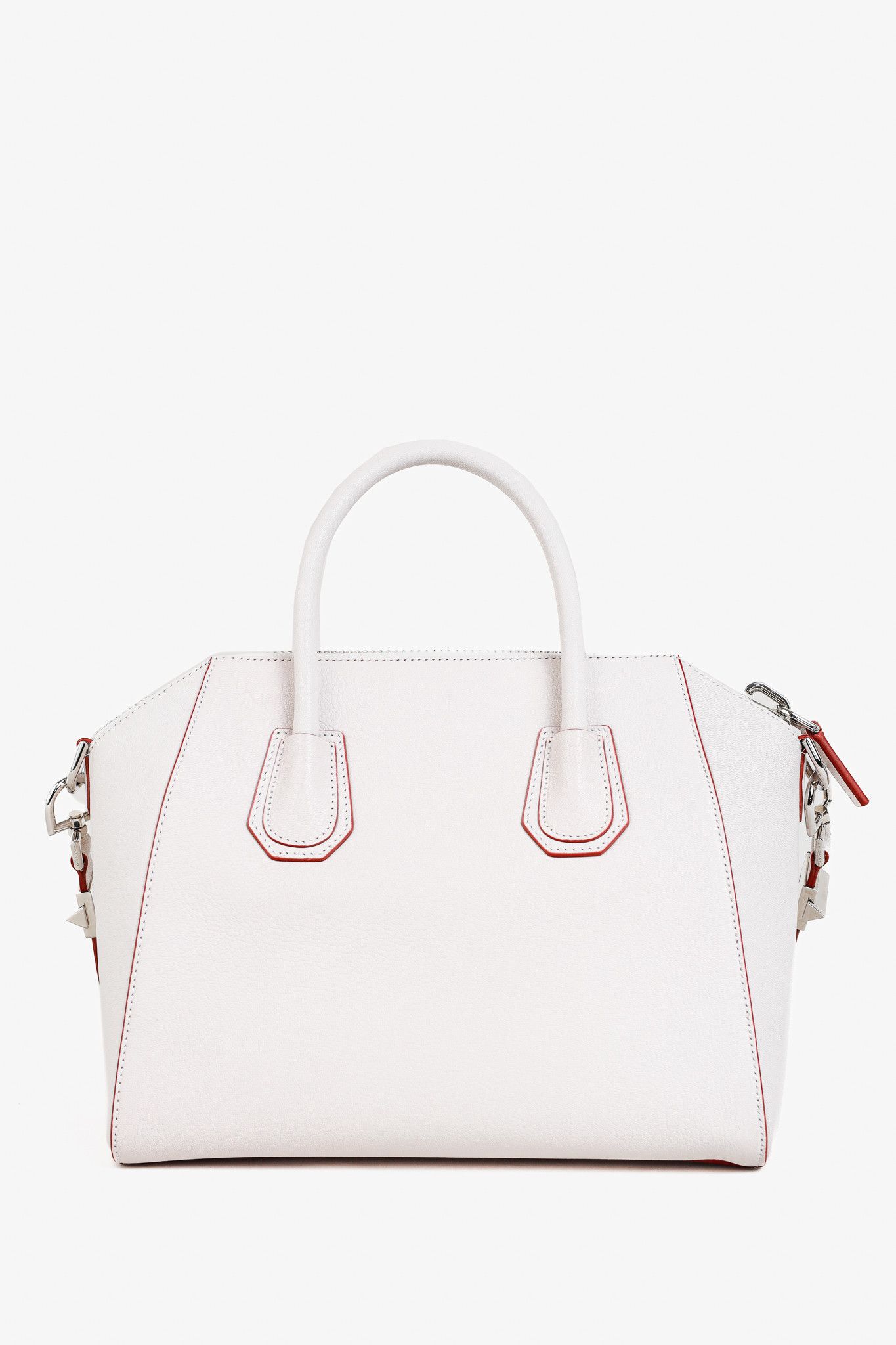 Givenchy Givenchy Sugar Goatskin White Antigona Top Handle Handbag Size ONE SIZE - 4 Thumbnail