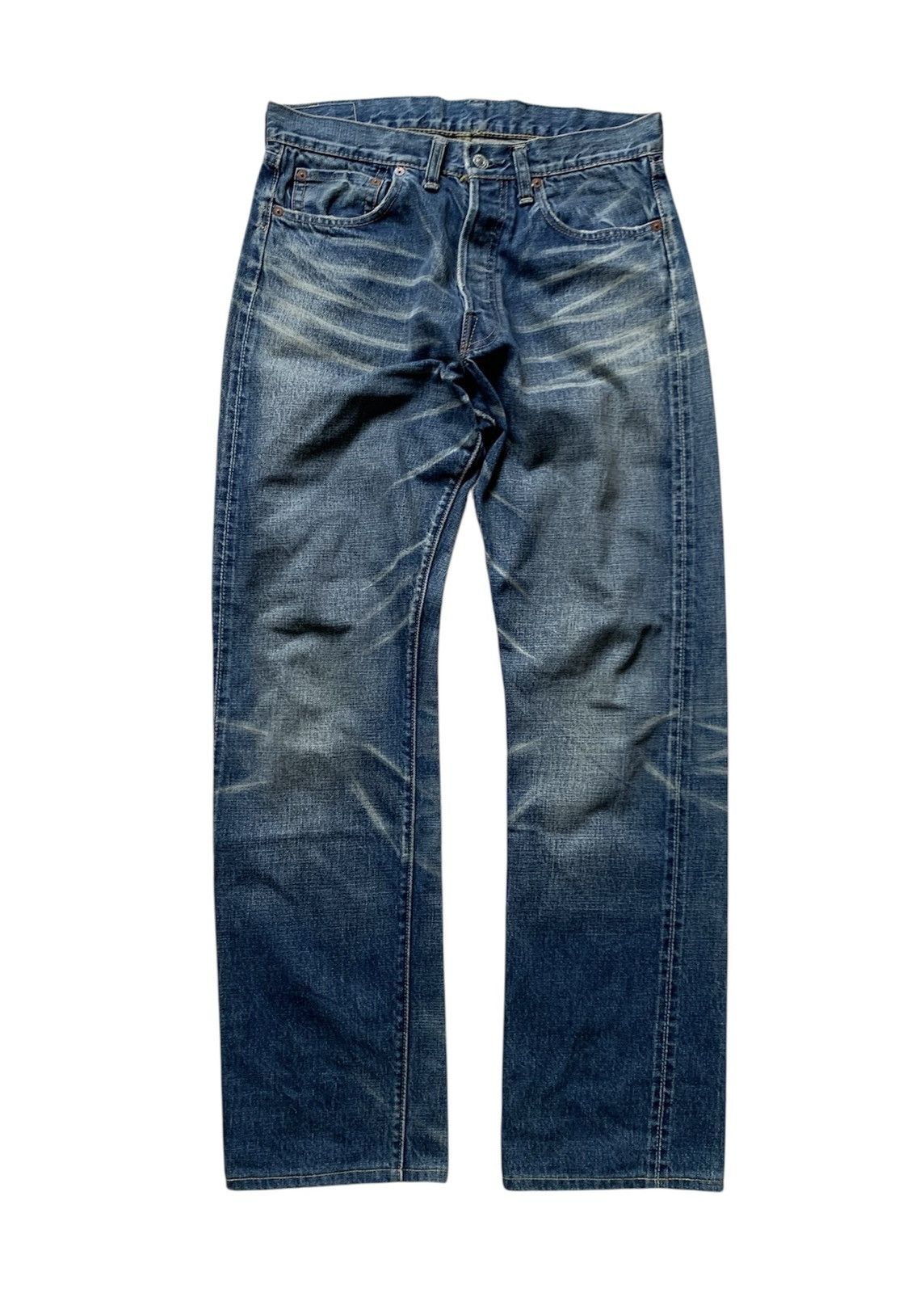 Japanese Brand Denime japan distressed selvedge denim Size US 30 / EU 46 - 1 Thumbnail