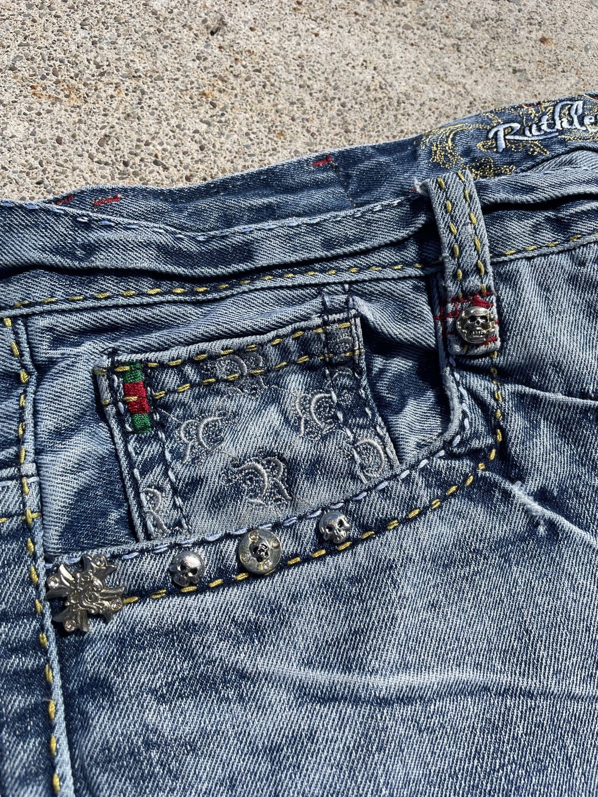 Other Ruthless Art Y2K Embroidered Denim Size US 36 / EU 52 - 7 Thumbnail