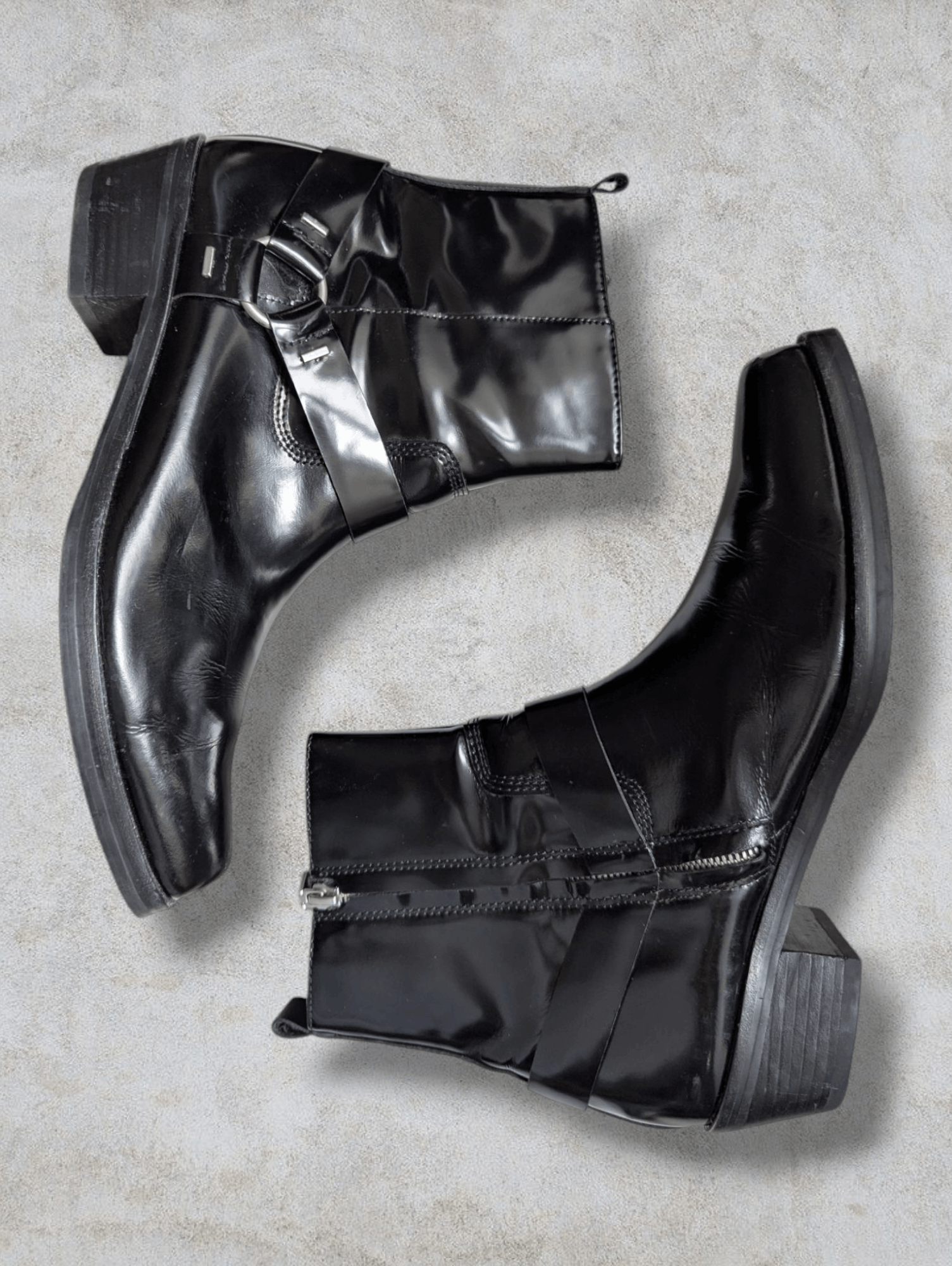 Pre-owned Calvin Klein X Calvin Klein 205w39nyc Calvin Klein Jeans Harness Cowboy Boots