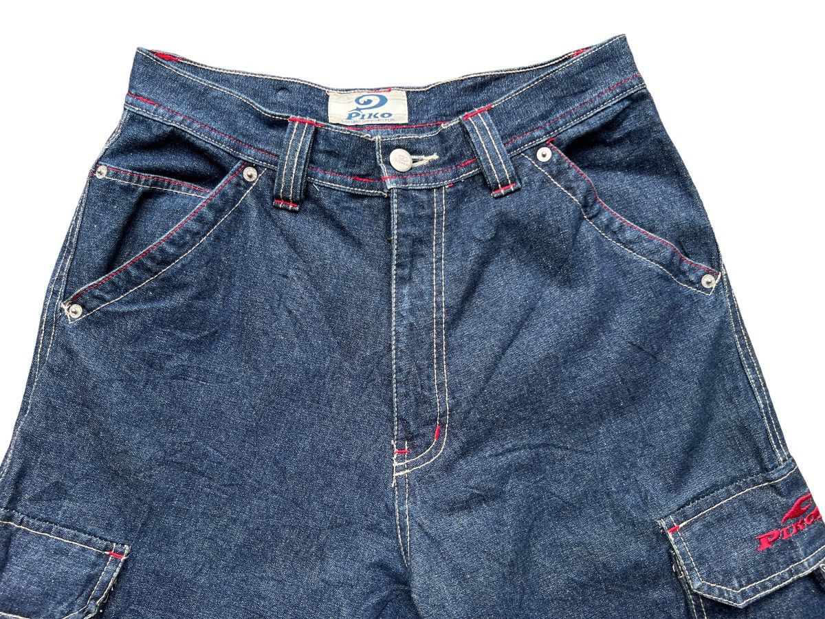 JNCO Piko Baggy Cargo Multipocket Tactical Denim Jeans 28x31 Size US 28 / EU 44 - 7 Thumbnail