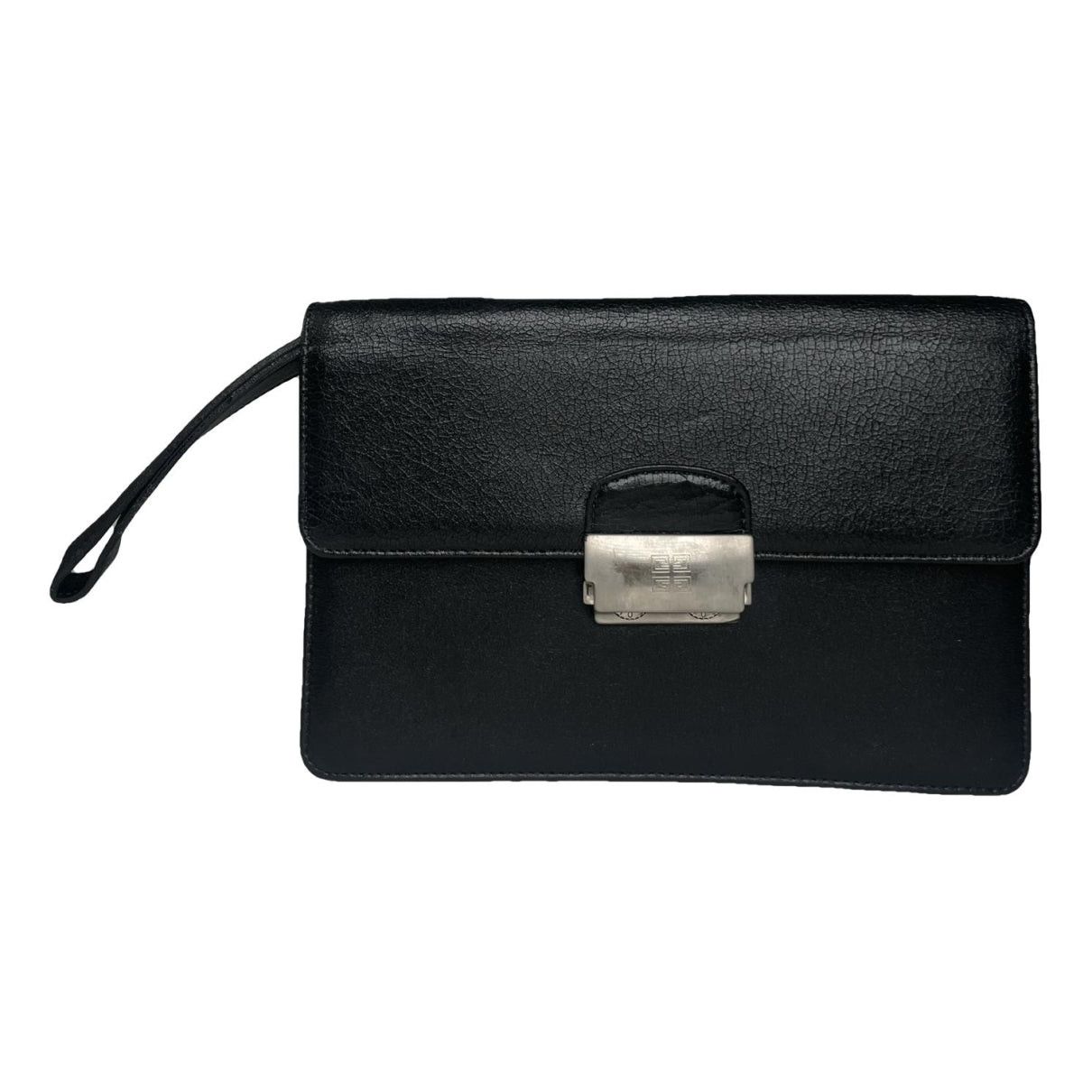 Givenchy Bow Cut Black Leather Clutch Bag Size ONE SIZE - 1 Thumbnail