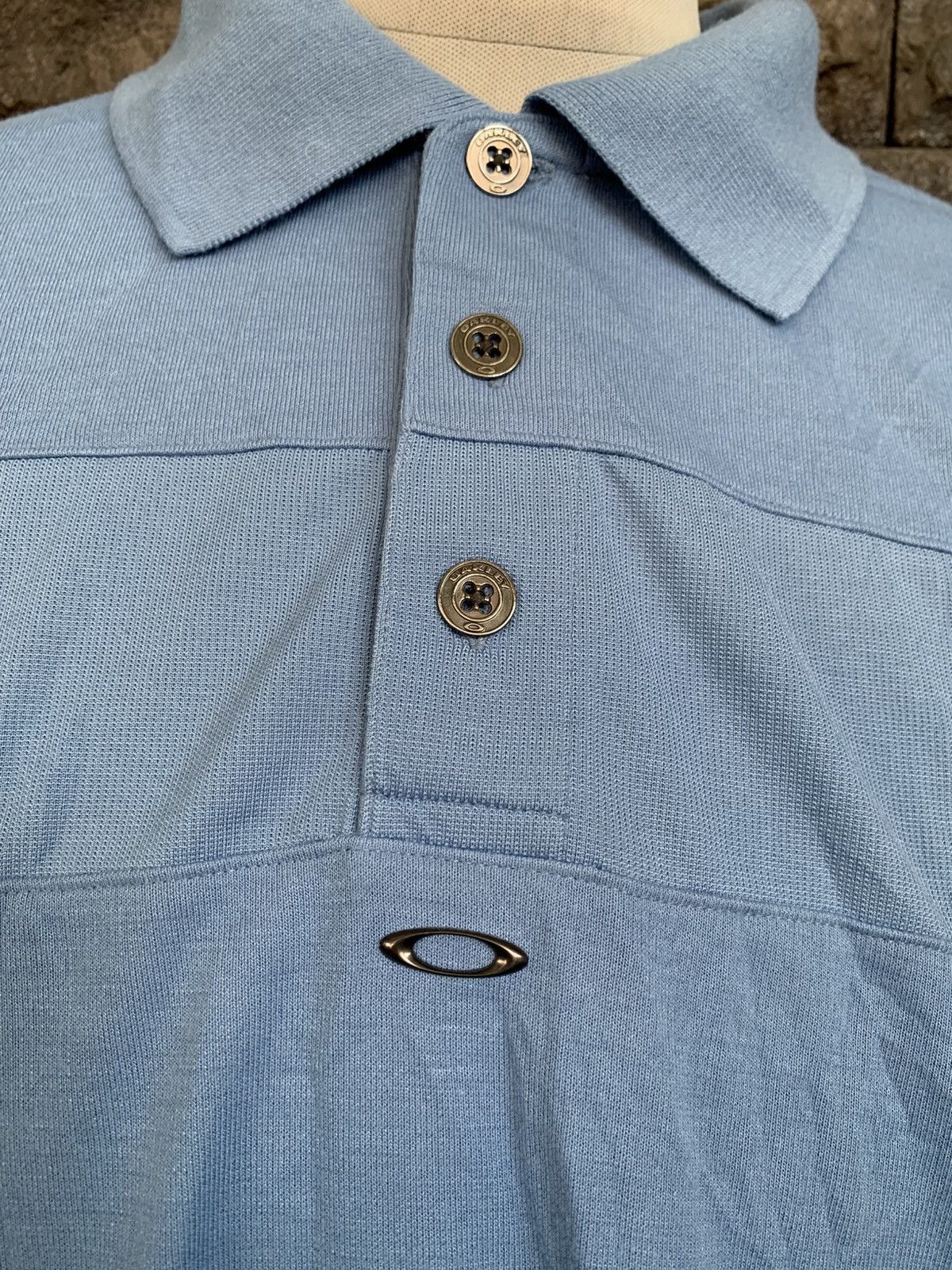 Oakley Vintage Oakley Centre Logo Polo Shirt Size US M / EU 48-50 / 2 - 2 Thumbnail