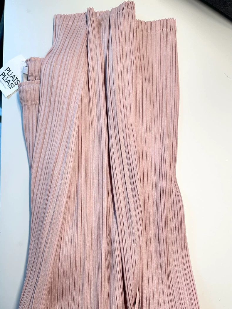 Issey Miyake Issey Miyake Pink cherry blossom wide-leg pants Size 26" / US 2 / IT 38 - 3 Thumbnail