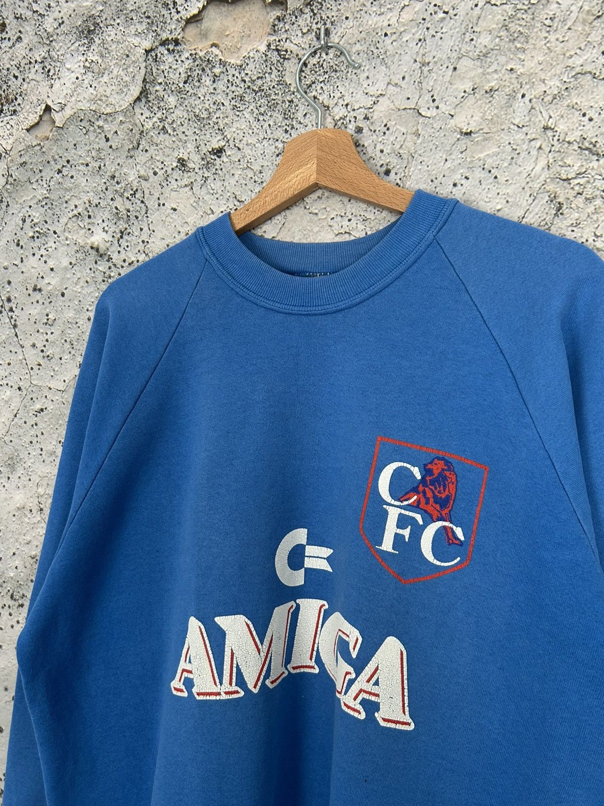 Vintage Vintage Chelsea London Amiga 90s 80s Ultra Rare Sweatshirt Size US L / EU 52-54 / 3 - 3 Thumbnail