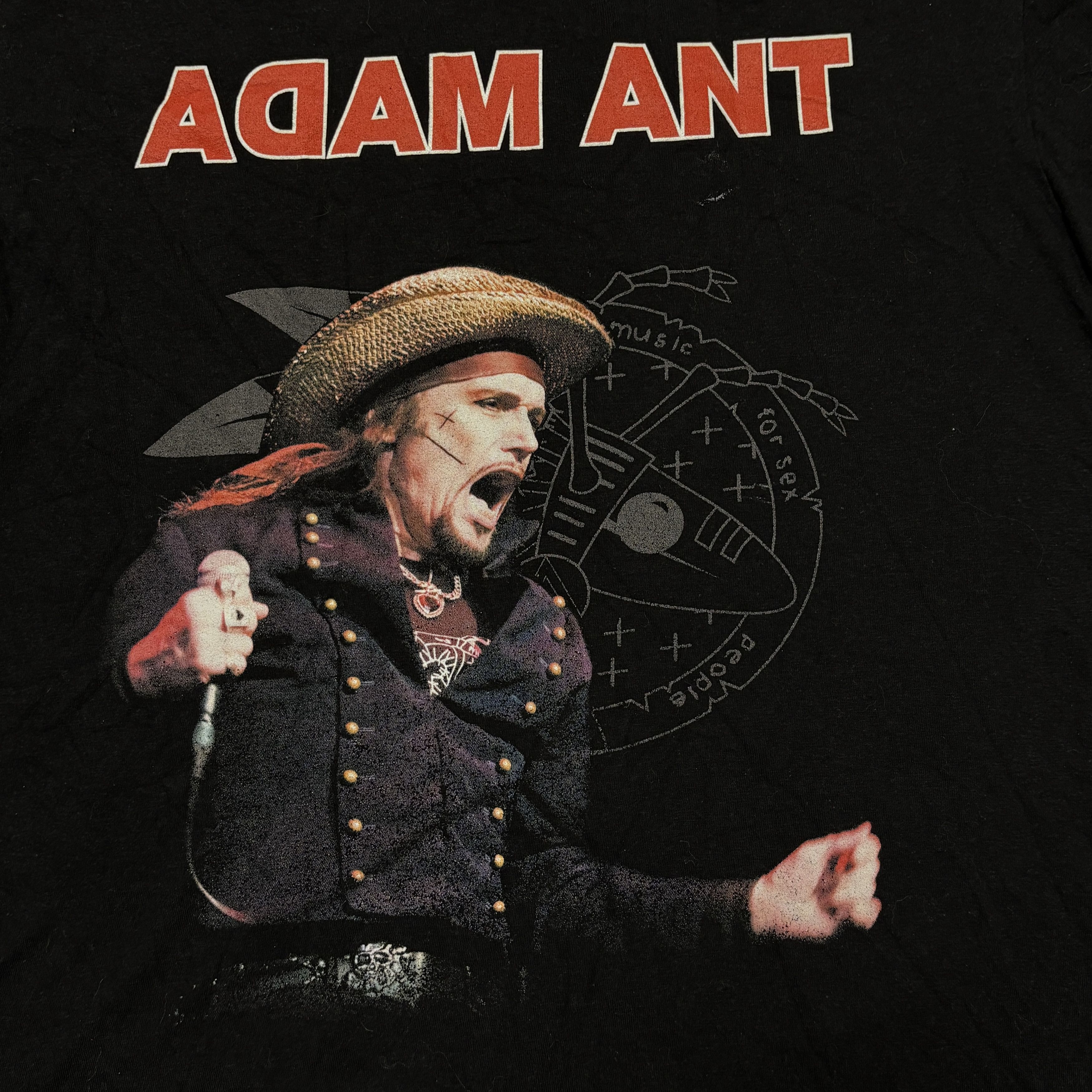 Band Tees Adam Ant Shirt Punk Band Tee Talking Heads The Clash Size US M / EU 48-50 / 2 - 3 Thumbnail