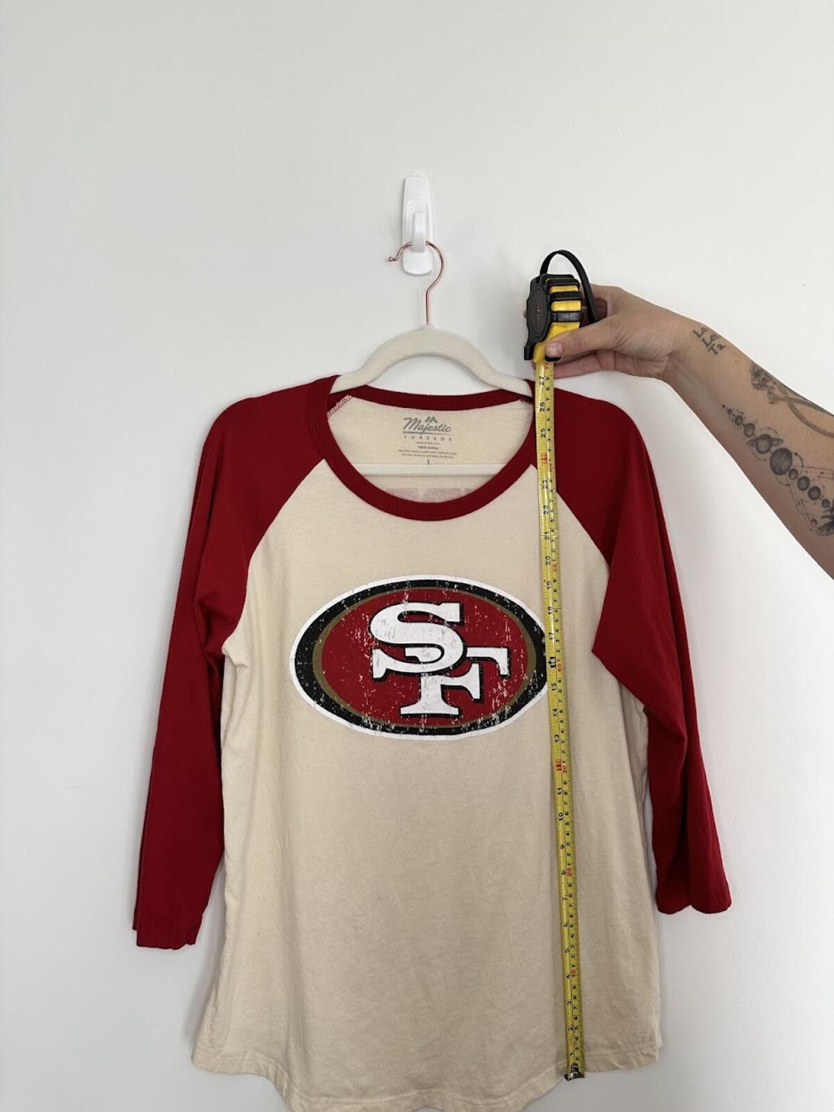 Majestic San Francisco 49ers Women's Baseball Tee Brock Purdy - Sz. L Size L / US 10 / IT 46 - 5 Thumbnail