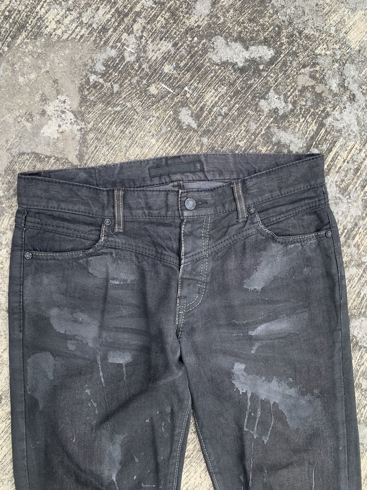 GOSTAR DE FUGA Flared Gostar de fuga waxed jeans Size 33" - 12 Thumbnail