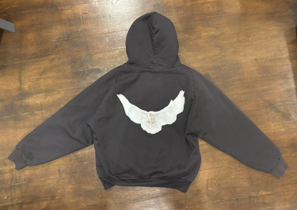 Balenciaga × Gap × Kanye West Yeezy Balenciaga Gap Dove Shrunken Hoodie Size US M / EU 48-50 / 2 - 3 Thumbnail