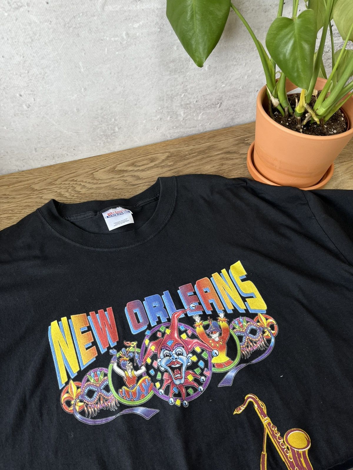 Hanes × Vintage New Orleans - Hanes 90s t-shirt vintage tee XL (K) Size US XL / EU 56 / 4 - 8 Thumbnail