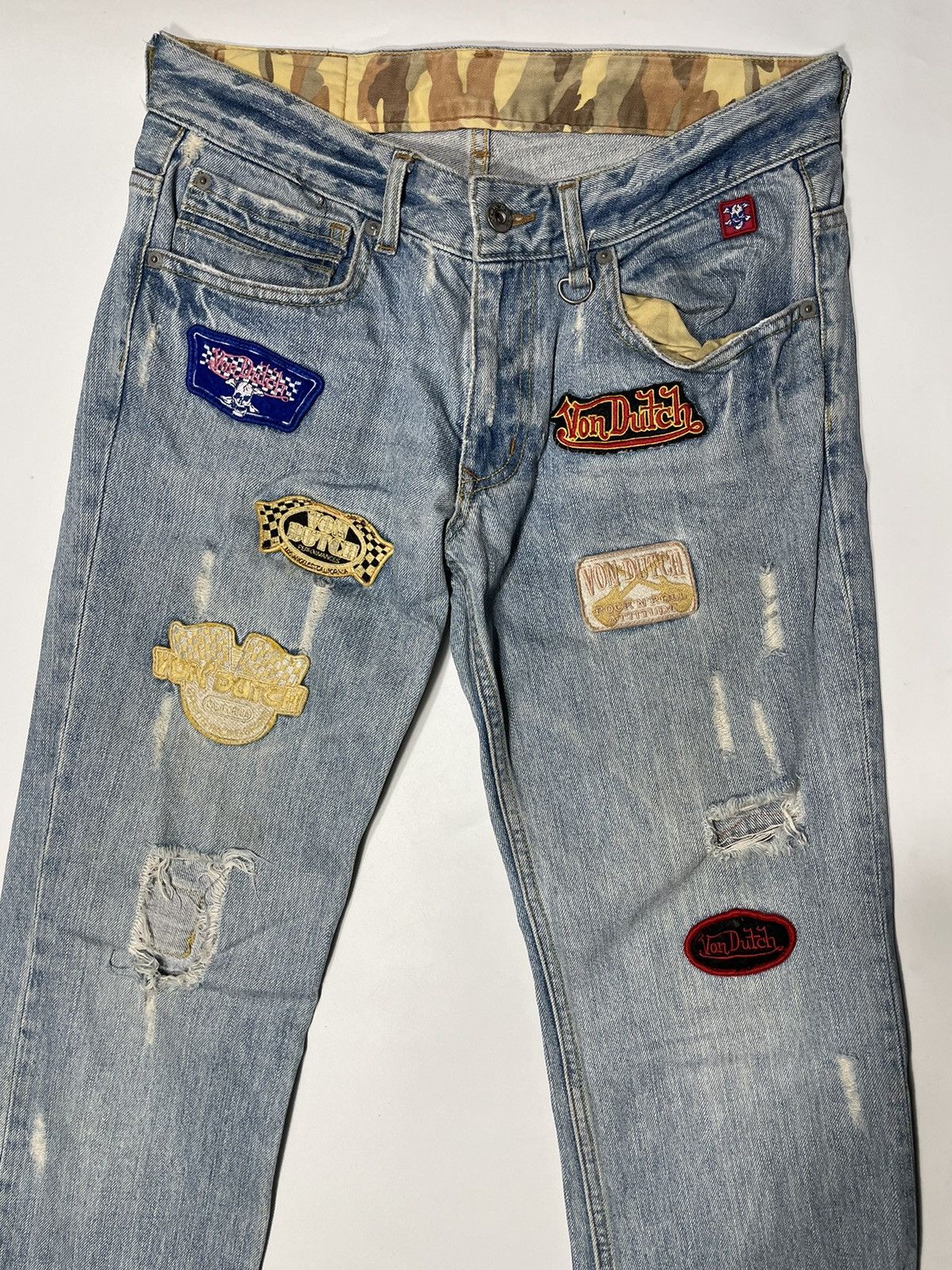 Von Dutch Vintage Von dutch patch y2k 2000 multi logo wide straight Size US 30 / EU 46 - 3 Thumbnail
