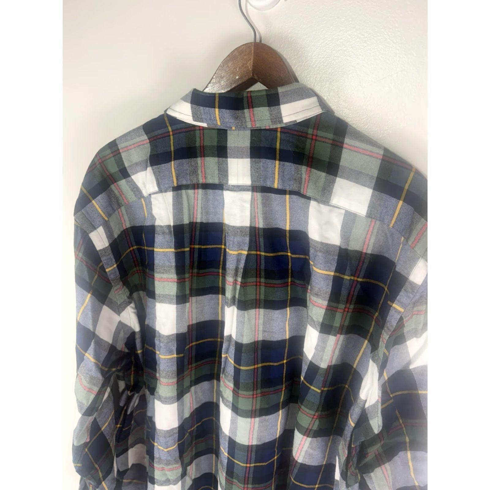 Ralph Lauren Ralph Lauren Button-Up Shirt Men 2XB Multicolor Plaid Fleece Cotton Polyester Long Sleeve Size US XXL / EU 58 / 5 - 6 Thumbnail