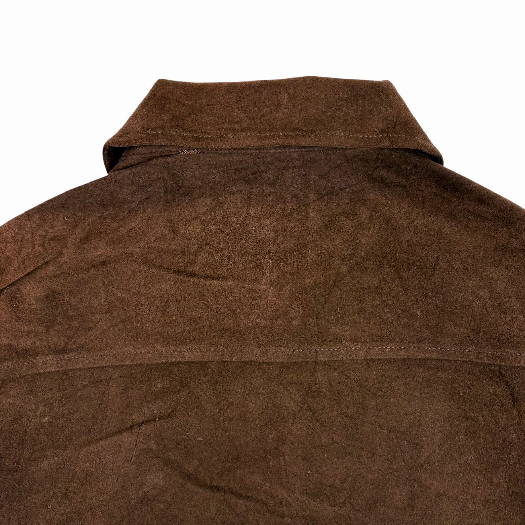 J.Crew J.CREW Men Brown Suede Zip-Up Jacket Size US S / EU 44-46 / 1 - 4 Thumbnail