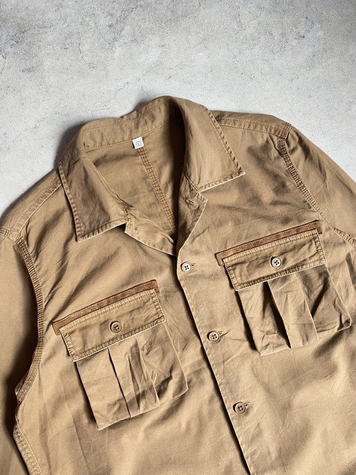 Uniqlo Vintage Uniqlo Outershirt Military Style Size US L / EU 52-54 / 3 - 4 Thumbnail