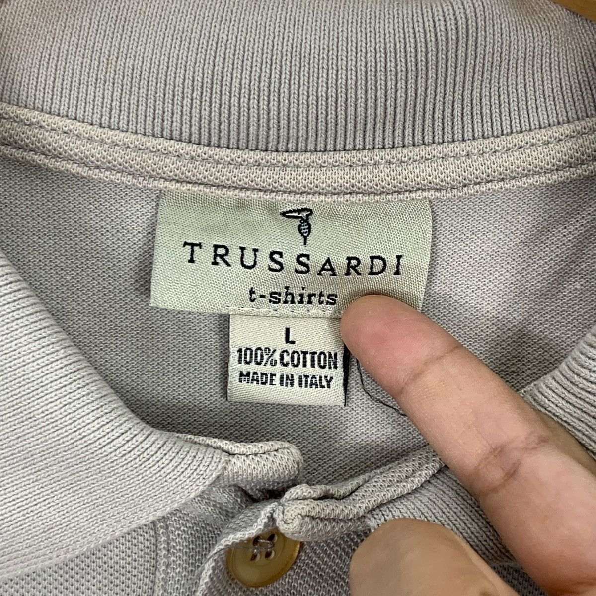 Trussardi Vintage TRUSSARDI MADE IN ITALY Baggy Polo Tee Shirt Size L / US 10 / IT 46 - 5 Thumbnail