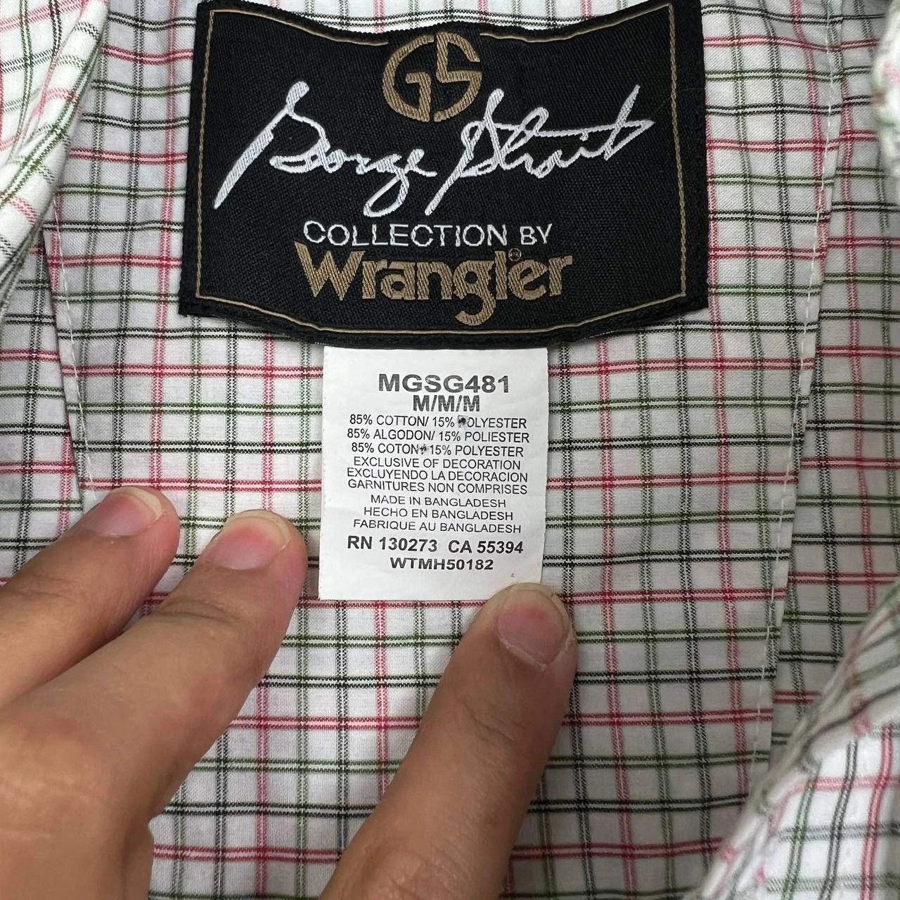 Other George Strait by Wrangler Button Down Shirt Men Check M Size US M / EU 48-50 / 2 - 6 Thumbnail