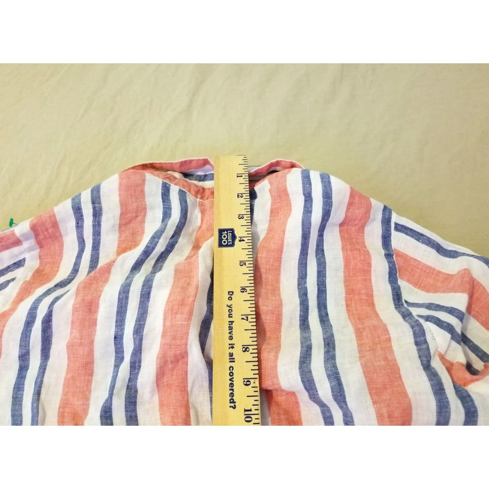 Vintage Artisan NY Shirt Blouse L Red Linen Long Sleeve Womens Regular (Adult) Size L / US 10 / IT 46 - 6 Thumbnail