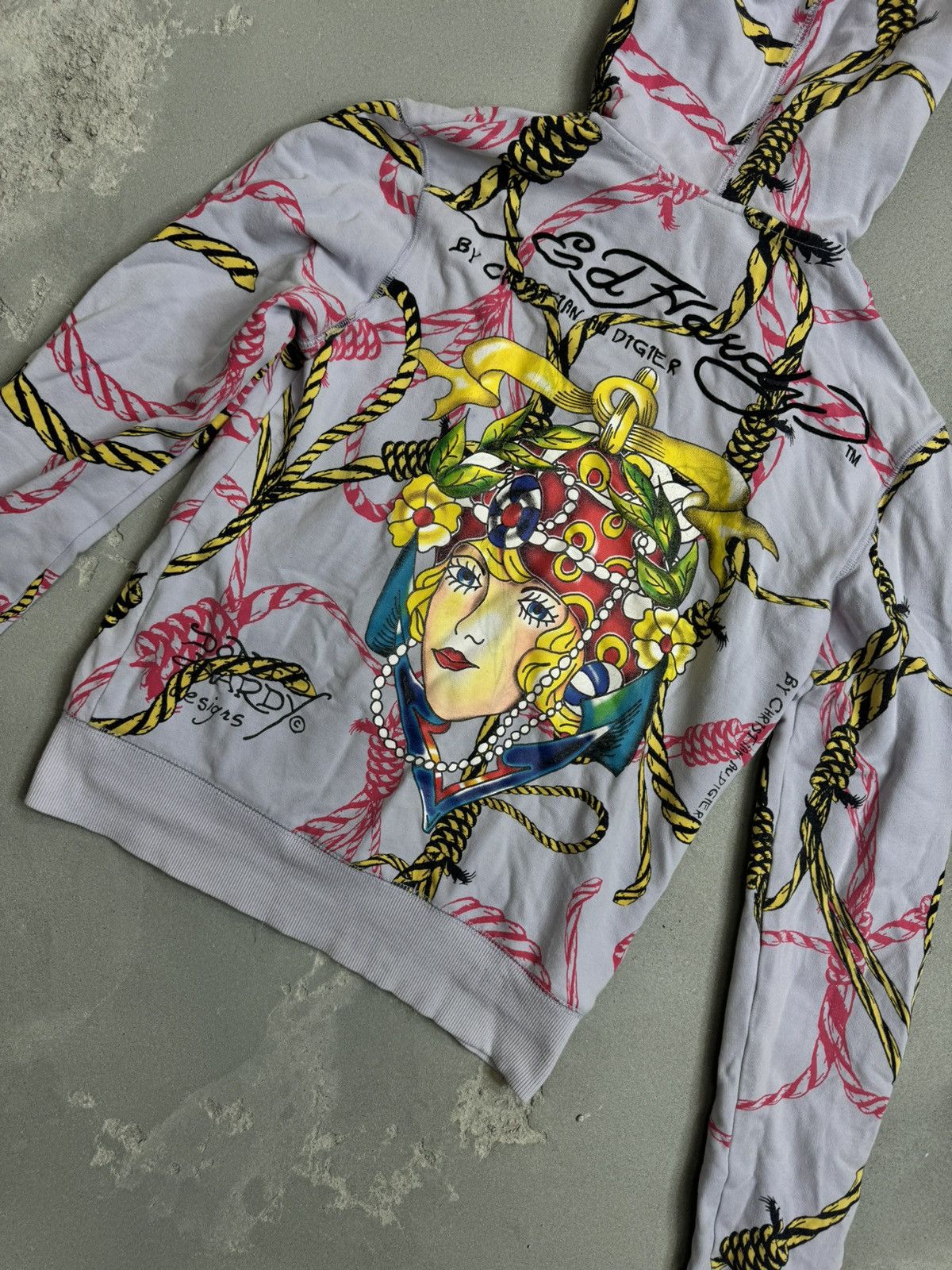Christian Audigier × Ed Hardy × Vintage Vintage y2k ed hardy zip up hoodie Size M / US 6-8 / IT 42-44 - 4 Thumbnail