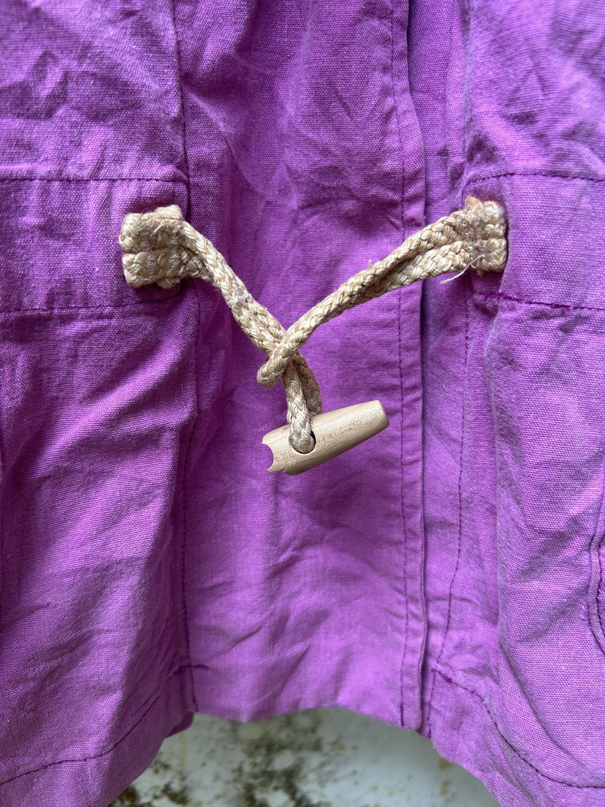 Vintage Vintage 80s-90s Polo Ralph Lauren Toggle Hoodie Sun Faded Size US L / EU 52-54 / 3 - 8 Thumbnail