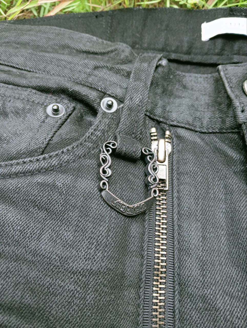 Japanese Brand JAPANESE MIDAS ZIPPER DISTRESSED LOOK STRETCH JEANS Size US 32 / EU 48 - 6 Thumbnail