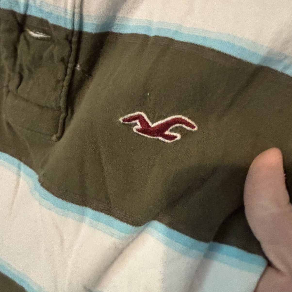 Hollister Y2K 2000s Hollister Striped Polo Preppy Skater Surfer Muscle Size US L / EU 52-54 / 3 - 3 Thumbnail