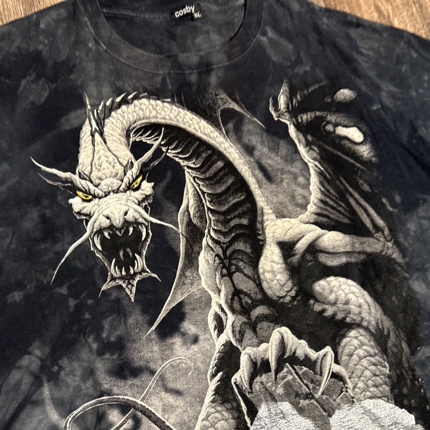 Vintage VINTAGE The Mountain Nature T-Shirt XL Black Men 2XL Cosby Dragon Tie Dye NATURE 90s 2000s Mens Size US XL / EU 56 / 4 - 3 Thumbnail