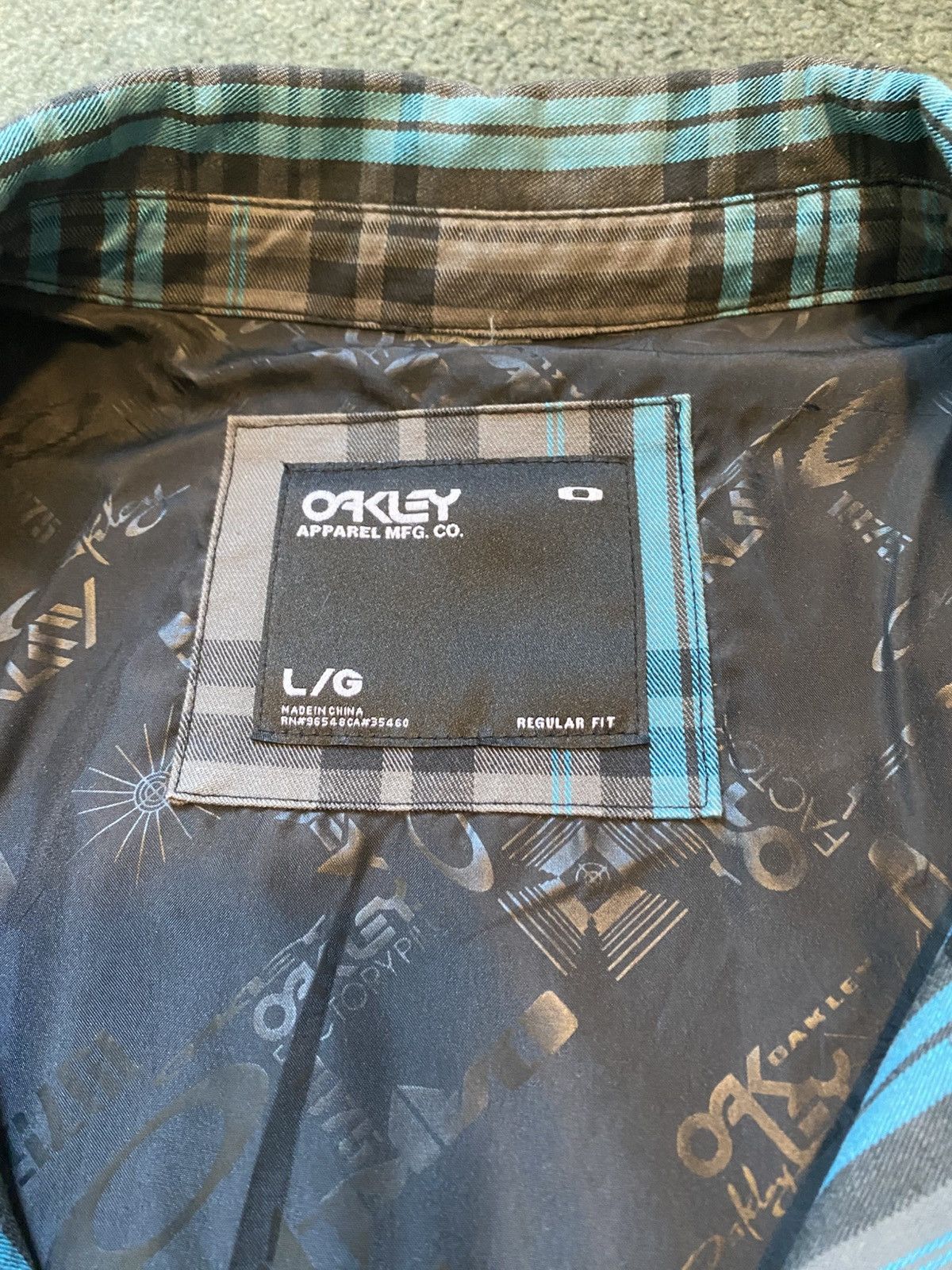 Oakley × Vintage OAKLEY PLAID GRAY JACKET Size US L / EU 52-54 / 3 - 5 Thumbnail
