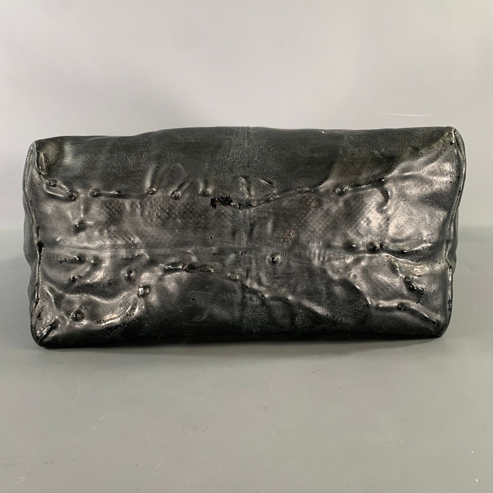 Other OXS Black Solid Leather Cross Body Tote Bag Size ONE SIZE - 12 Thumbnail