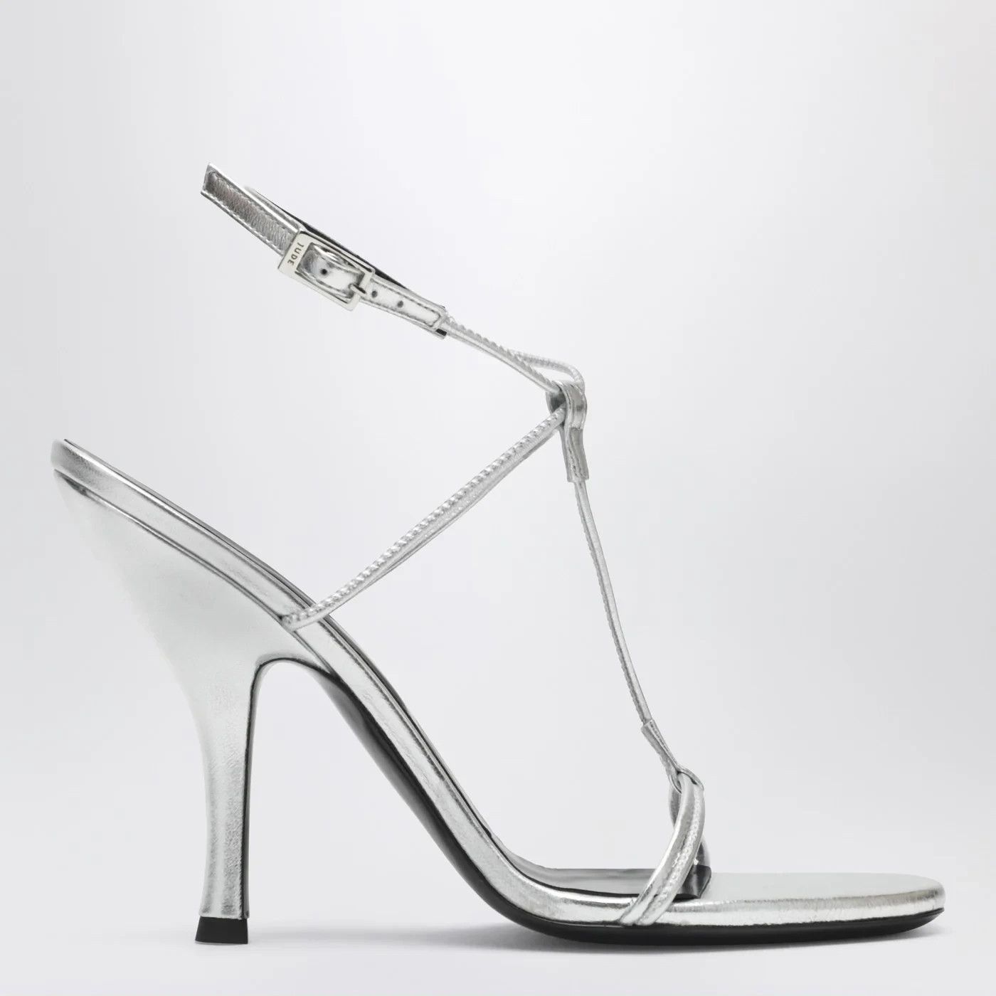 Jude Mixer Silver Leather Sandals Women's S, Women's (Size 6.5)