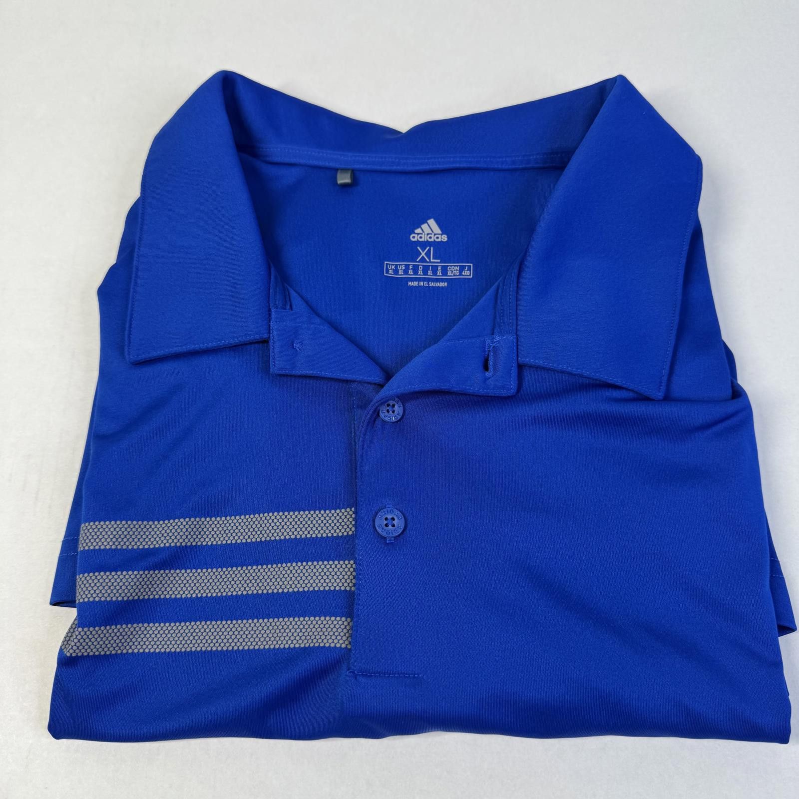 Designer Adidas Men’s Blue Half Button Up Warner Electric Supply XL Size US XL / EU 56 / 4 - 9 Thumbnail