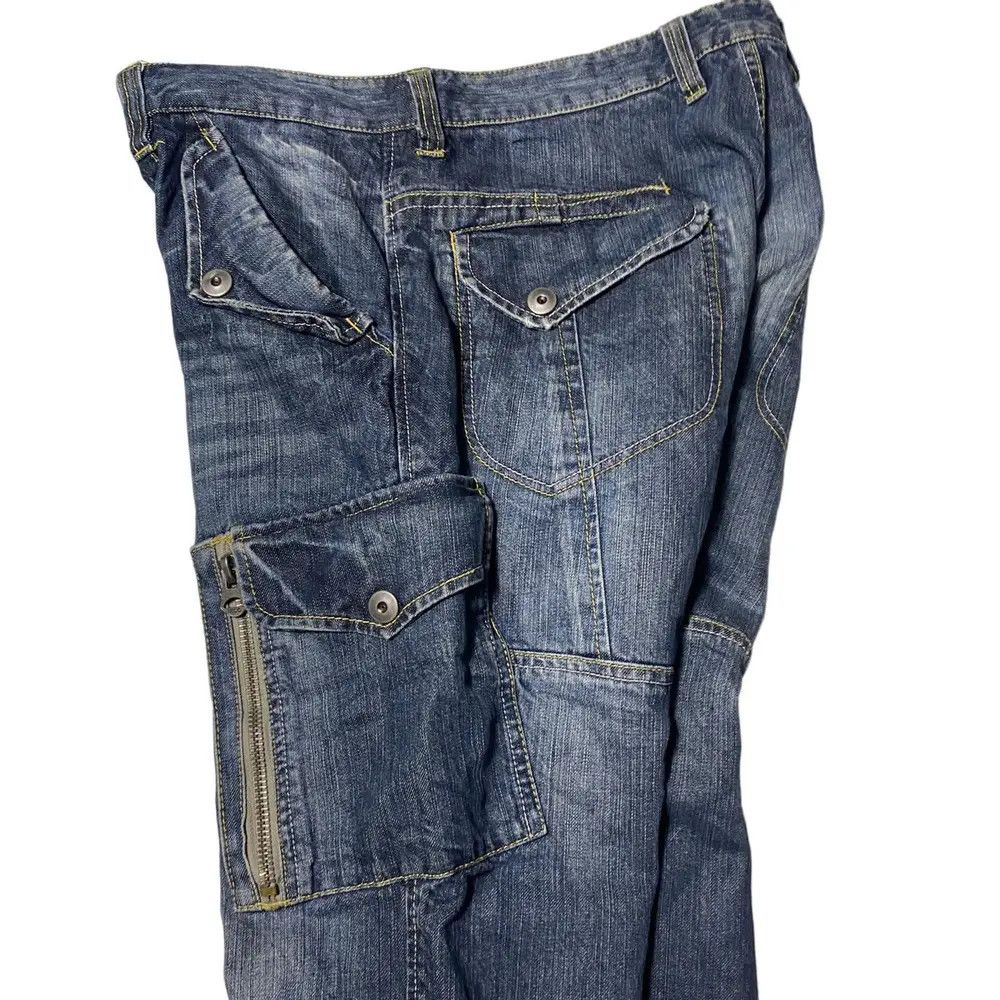 Japanese Brand lcco japanesebrand multizip pocket denim y2k lgb Size US 33 - 6 Thumbnail
