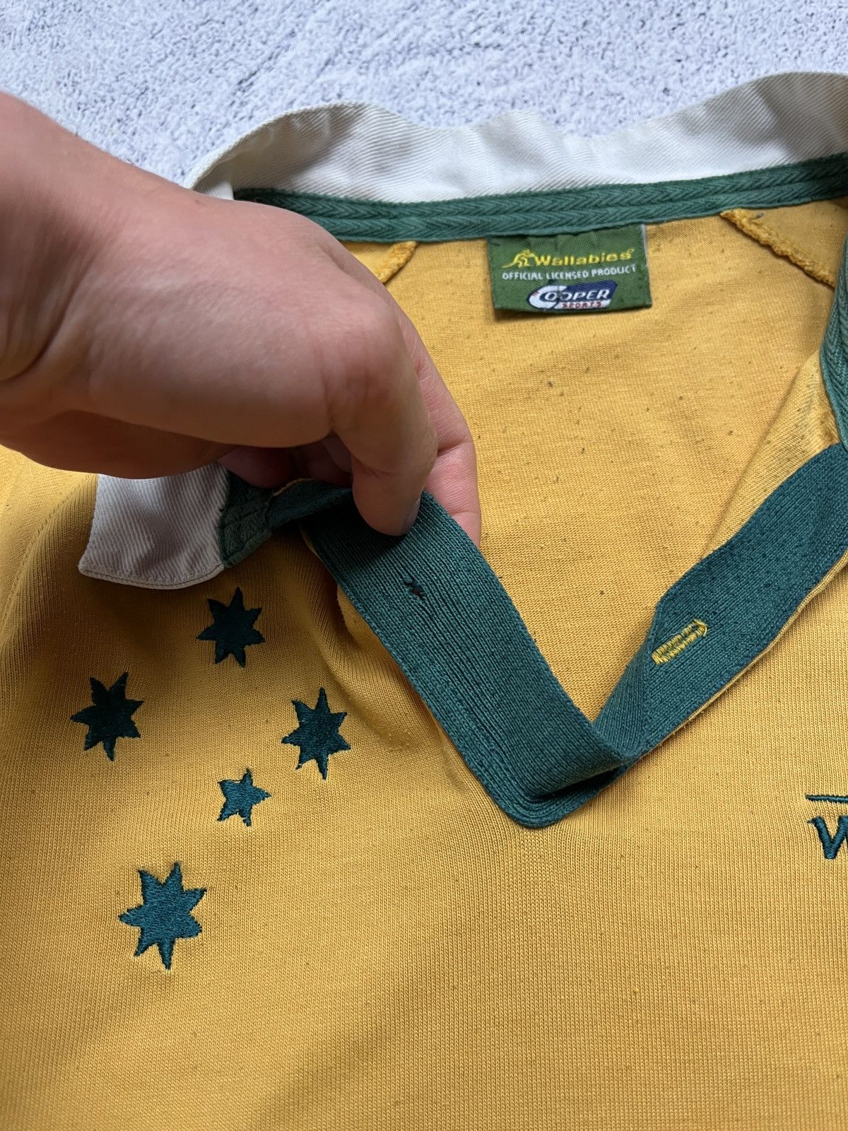 Vintage Vintage Canterbury Australian Wallabies Rugby Polo Shirt Size US XXL / EU 58 / 5 - 10 Thumbnail