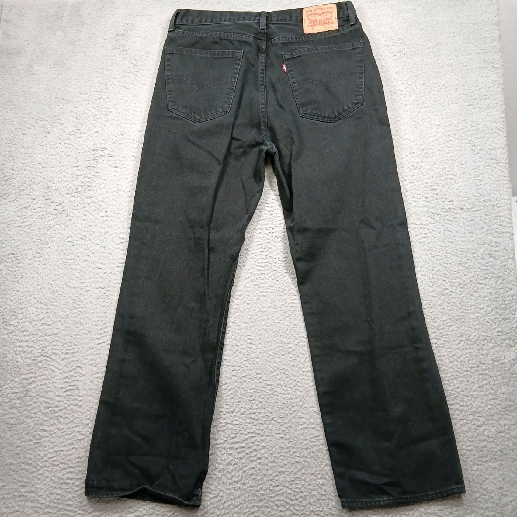 Levi's Levi's 751 Jeans Men's Black Straight Leg Denim Pants 38x32 Size US 38 / EU 54 - 3 Thumbnail