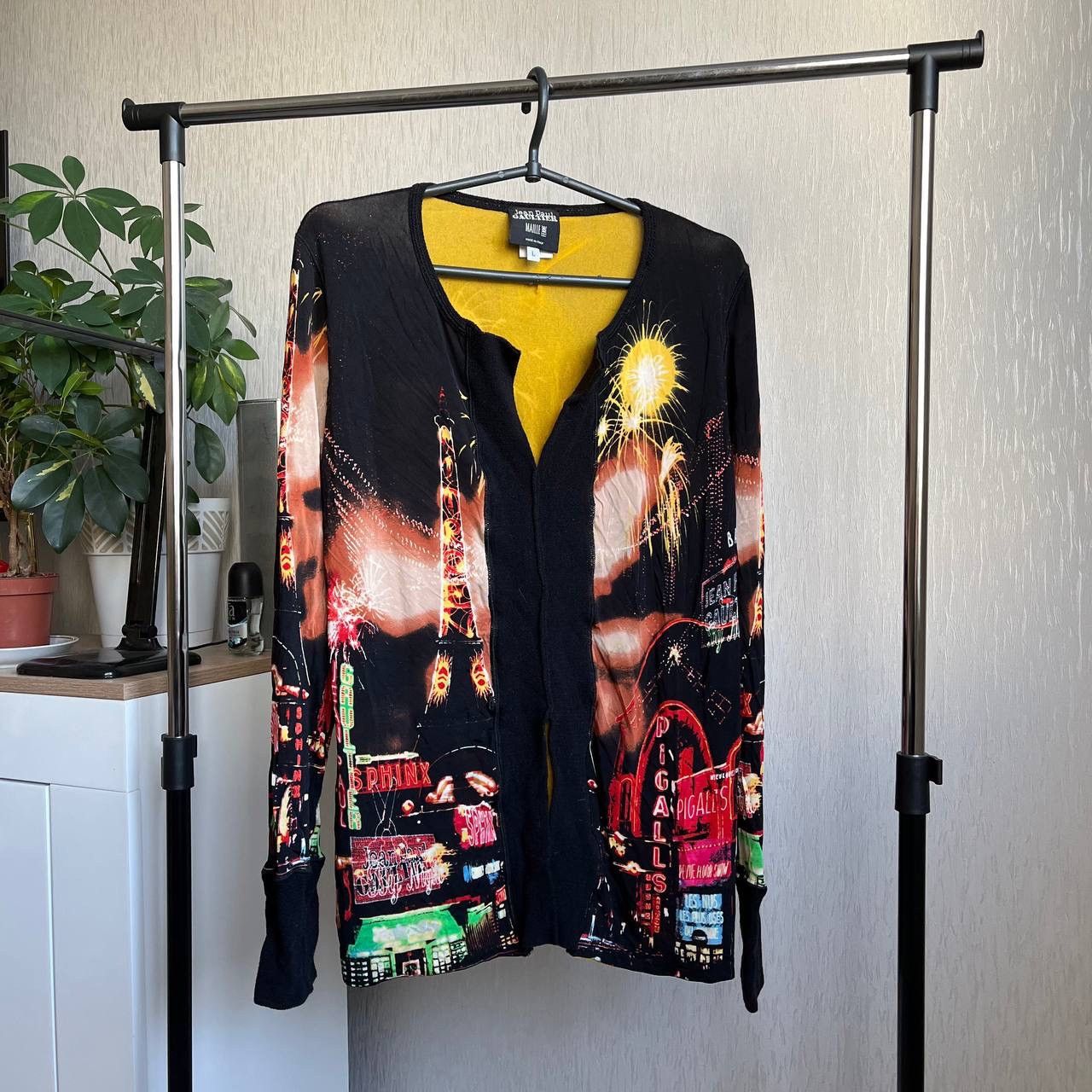 image of Archival Clothing x Jean Paul Gaultier Long Sleeve Fw2000 Paris Eiffel Tower, Women's (Size Large)