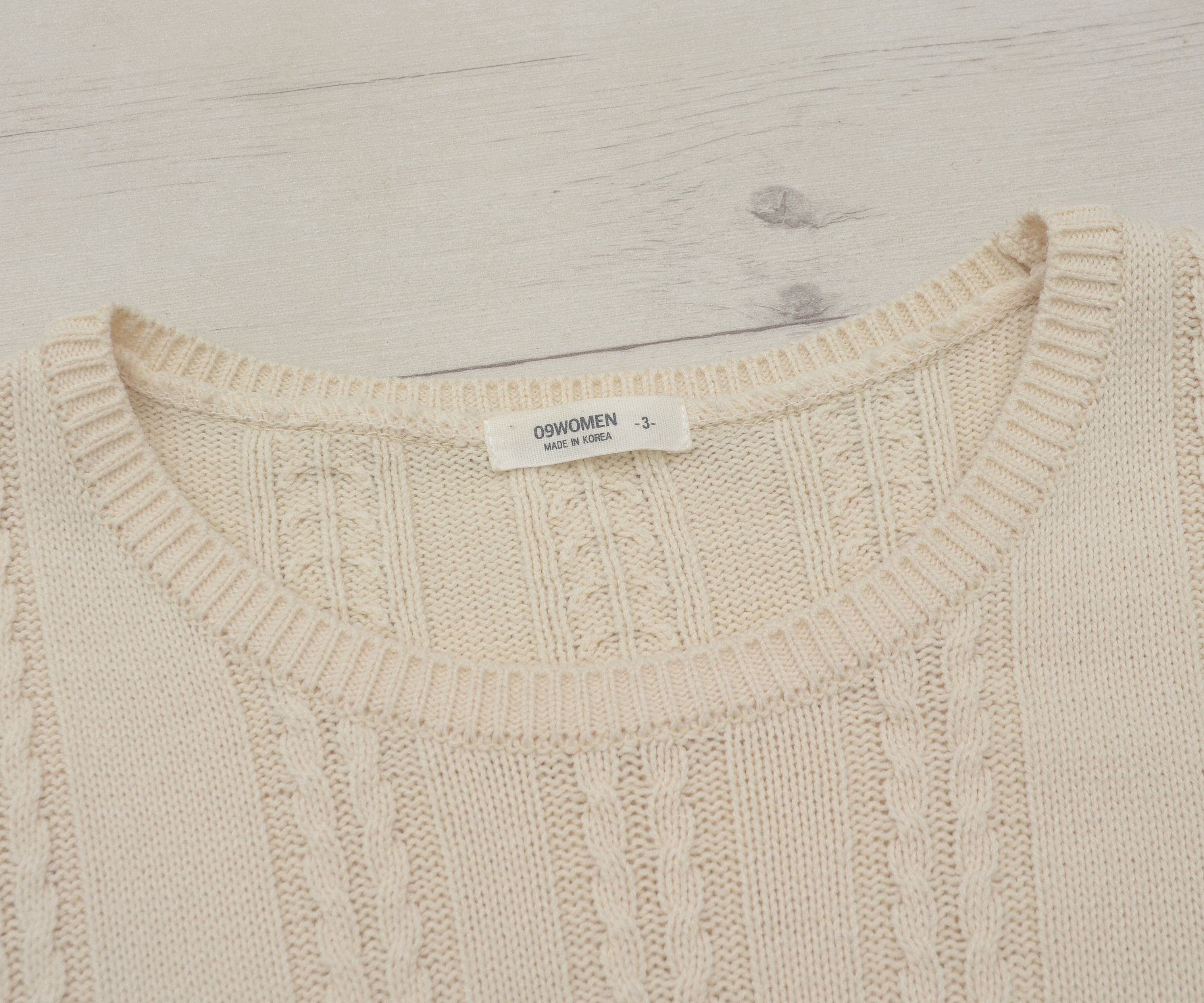 Designer × Japanese Brand Made in Korea 09women Open Knit Knitted T-Shirt Bluose Size L / US 10 / IT 46 - 3 Thumbnail