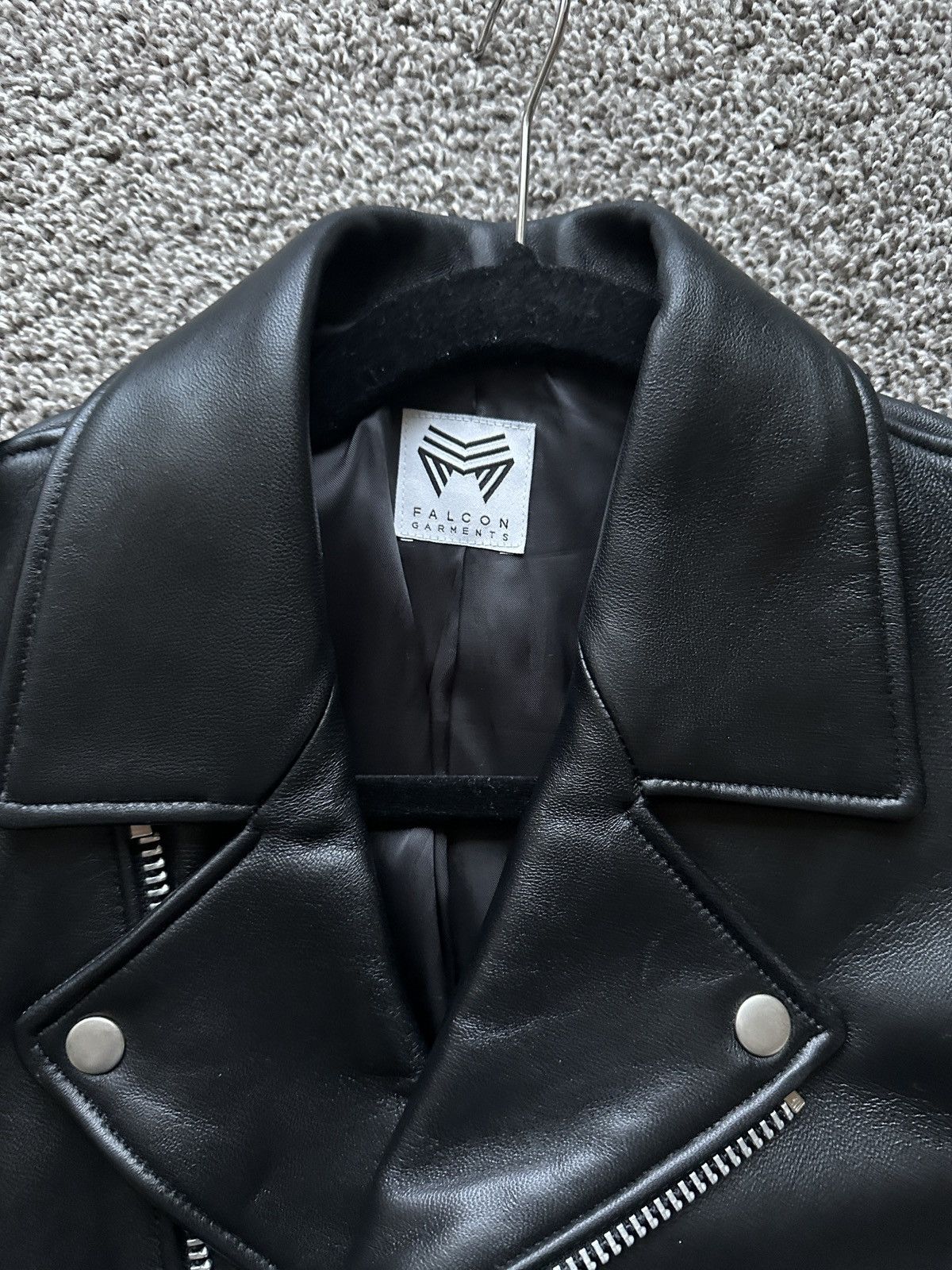 Falcon Garments Falcon Garments Lambskin Leather Biker Moto Jacket Black 36 Size US S / EU 44-46 / 1 - 3 Thumbnail
