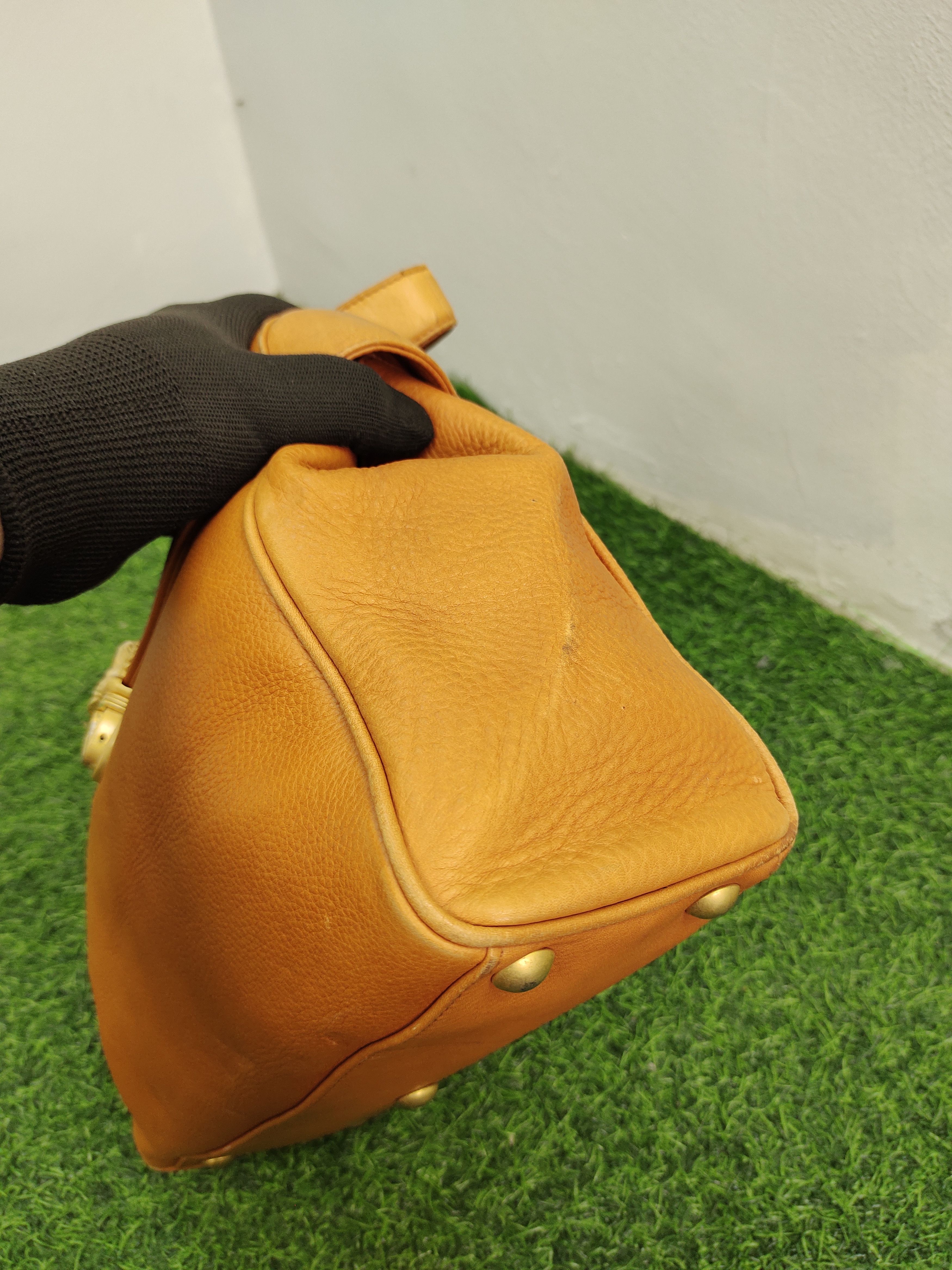 Vintage Vintage Comtesse Italy Patina Leather Tote Bag Size ONE SIZE - 6 Thumbnail
