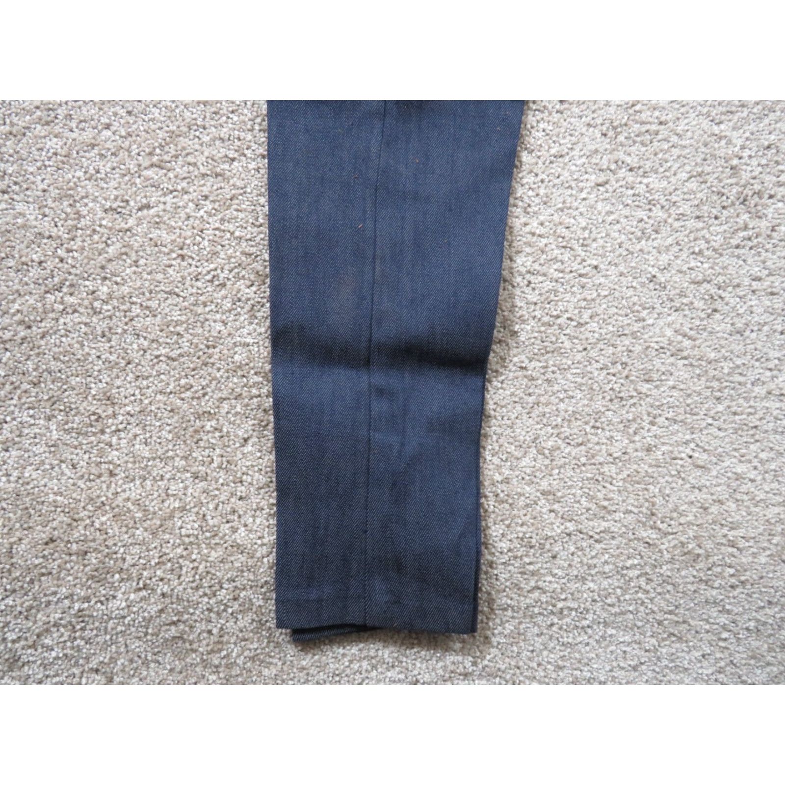 Denime VINTAGE Martinsville Sanforized Jeans Capris Denim Women’s 2XS 22x26 Blue 1950s Disco Slim Skinny Casual Mens/Womens Size 40" / US 18 - 3 Thumbnail