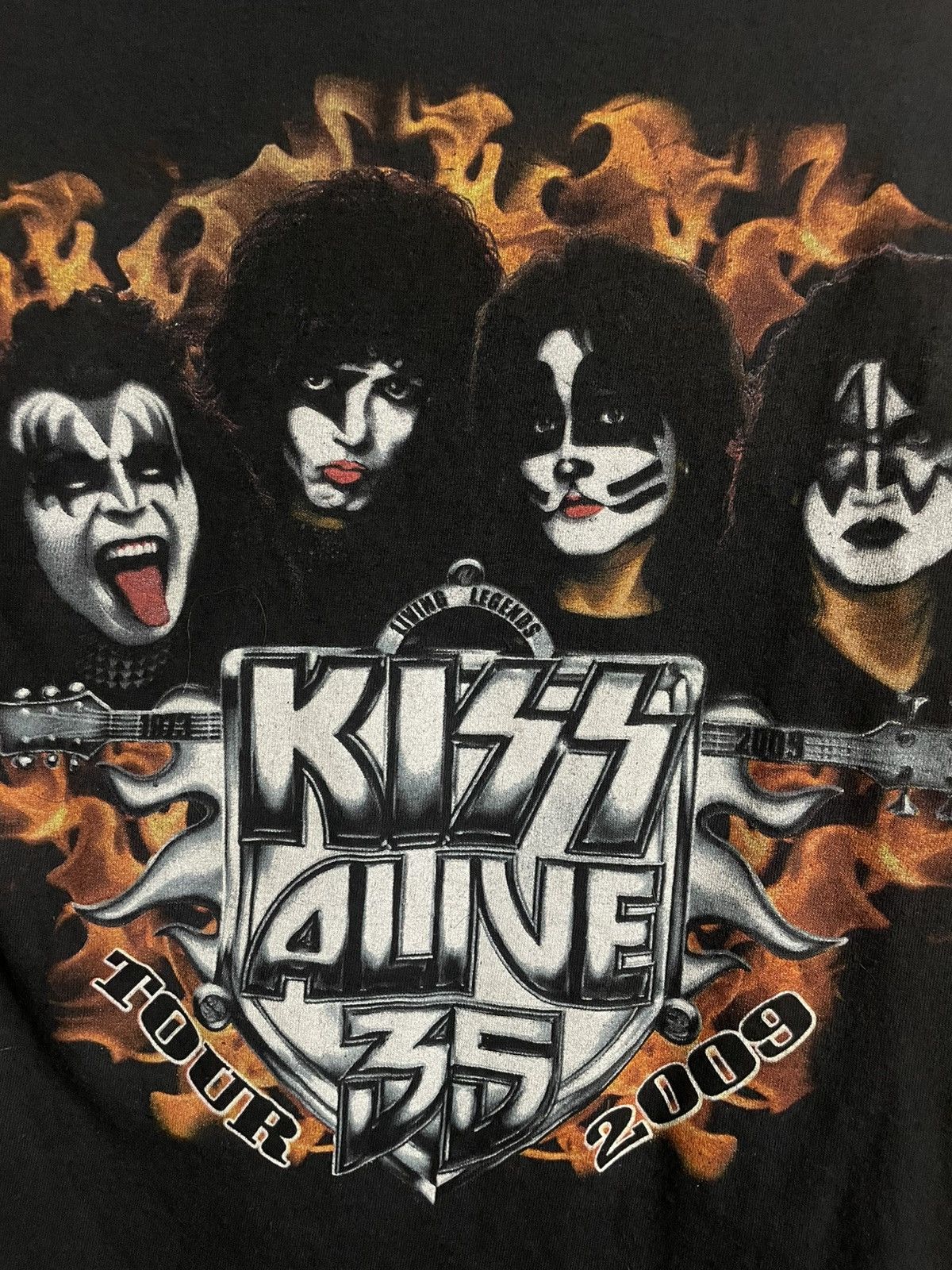 Band Tees × Vintage Kiss 2009 Tour Tee Size US S / EU 44-46 / 1 - 3 Thumbnail