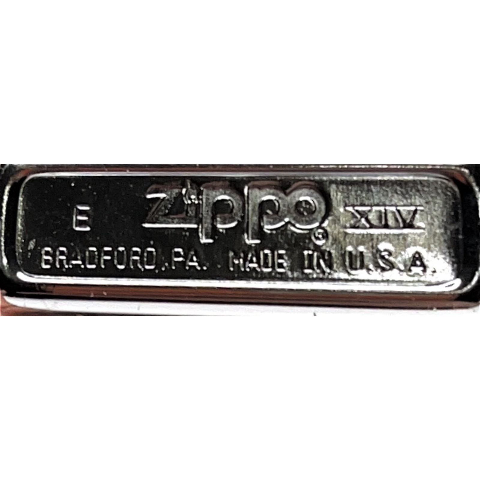 Zippo VINTAGE ZIPPO- American Flag w/ Zippo Logo - 1998 Chrome NIB Size ONE SIZE - 8 Thumbnail