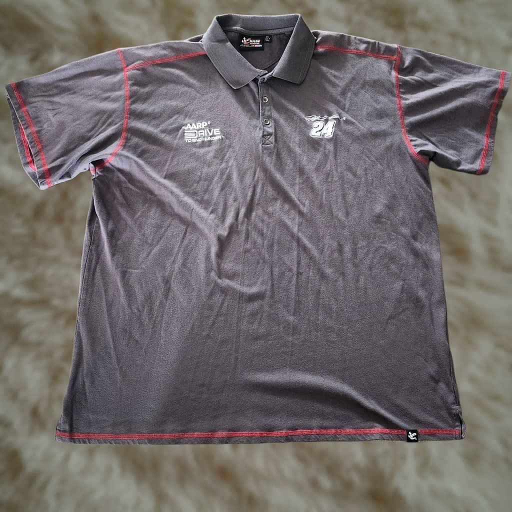 Chase Authentics Chase Authentics NASCAR Chase Elliott #24 Polo Shirt Mens 2XL Embroidered Gray Size US XXL / EU 58 / 5 - 1 Thumbnail