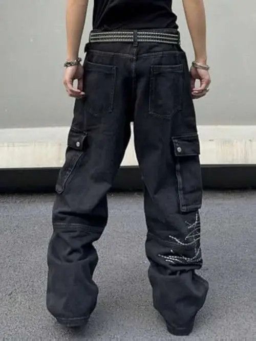Other Cargo Vintage POCKET RETRO jeans denim Size US 36 / EU 52 - 2 Thumbnail