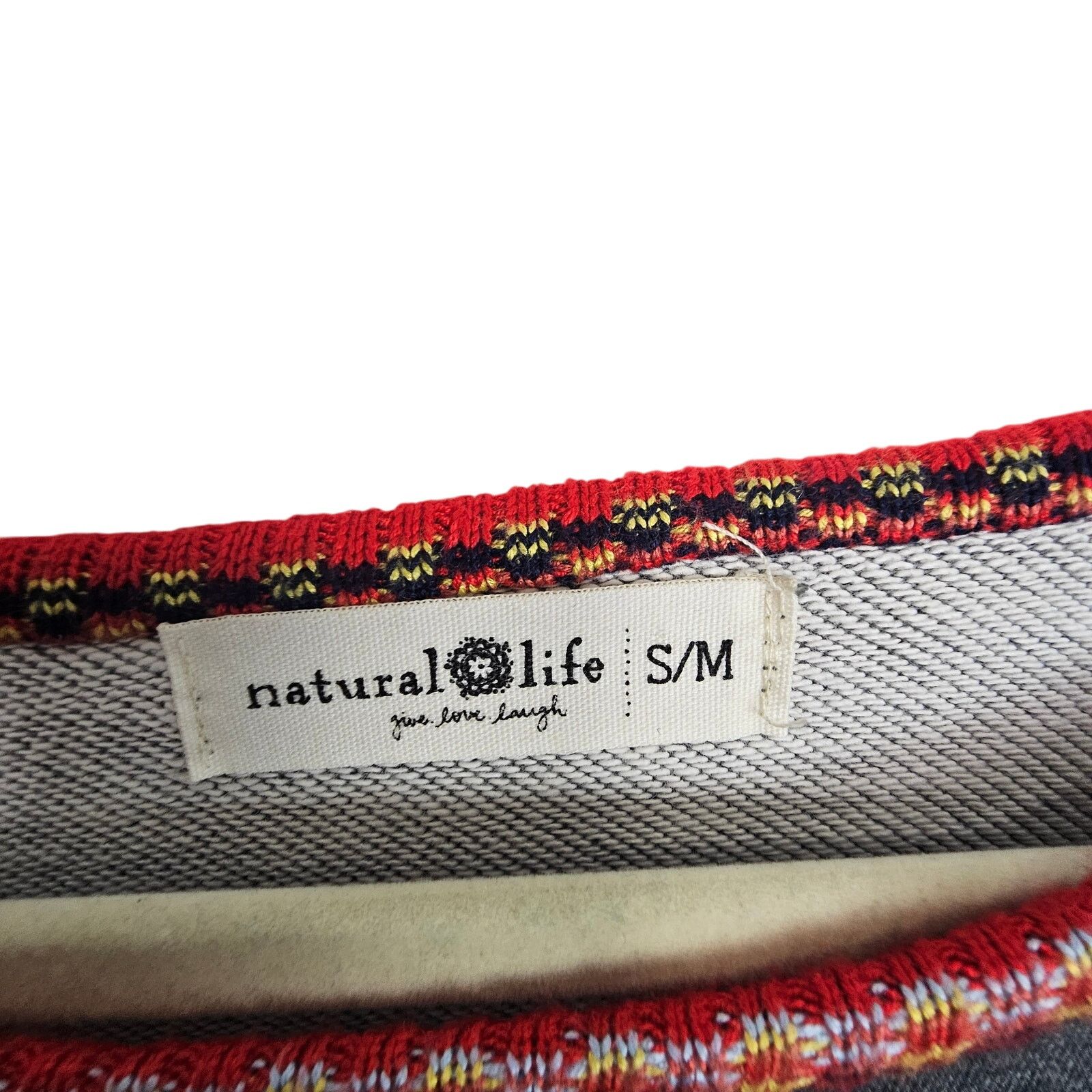 Natural Selection Natural Life Pullover Sweater Gray Sweatshirt Women S/M Size M / US 6-8 / IT 42-44 - 7 Thumbnail